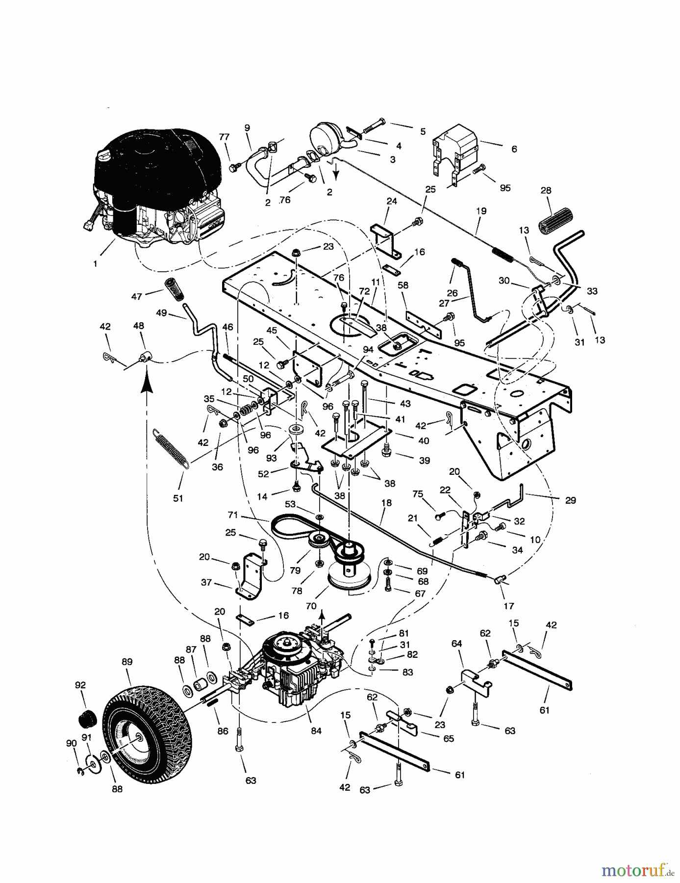 CRAFTSMAN Divers REAR ENGINE MOWER 536.270301 Seite 3