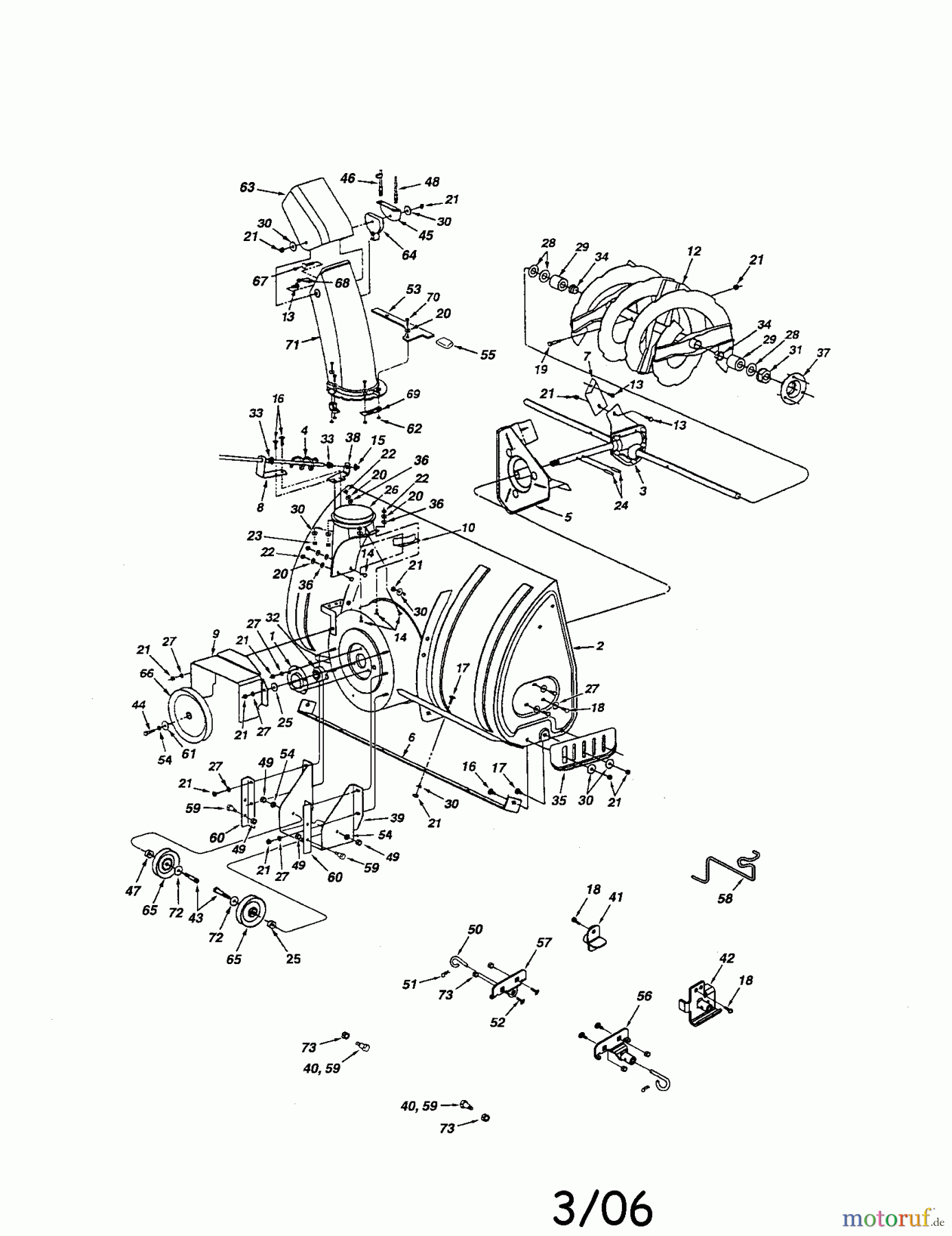 CRAFTSMAN Divers SNOW THROWER ATT 486.24838 Seite 1