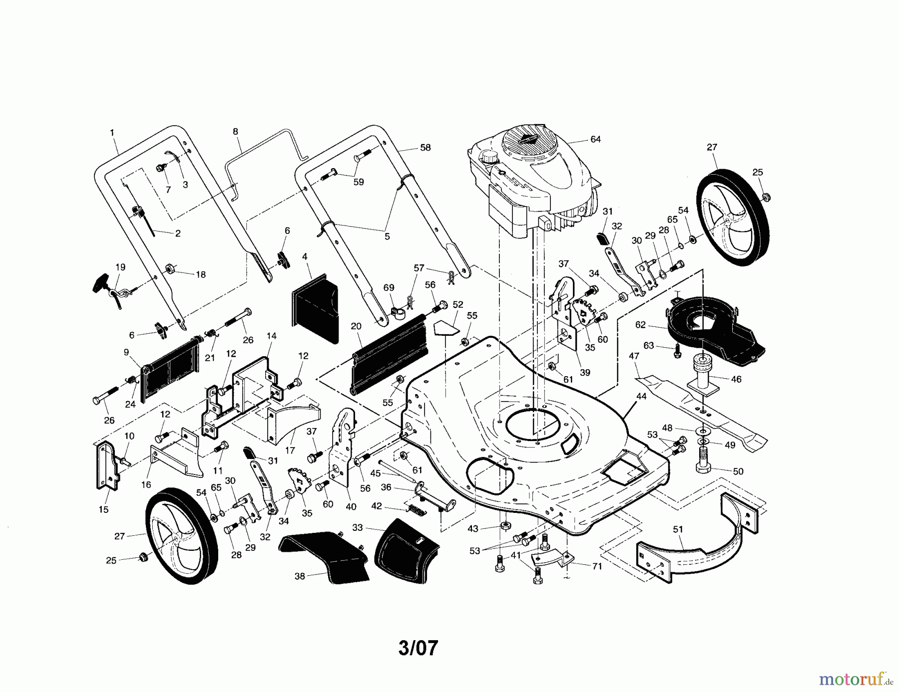 CRAFTSMAN Divers ROTARY LAWN MOWER 917.376672 Seite 1