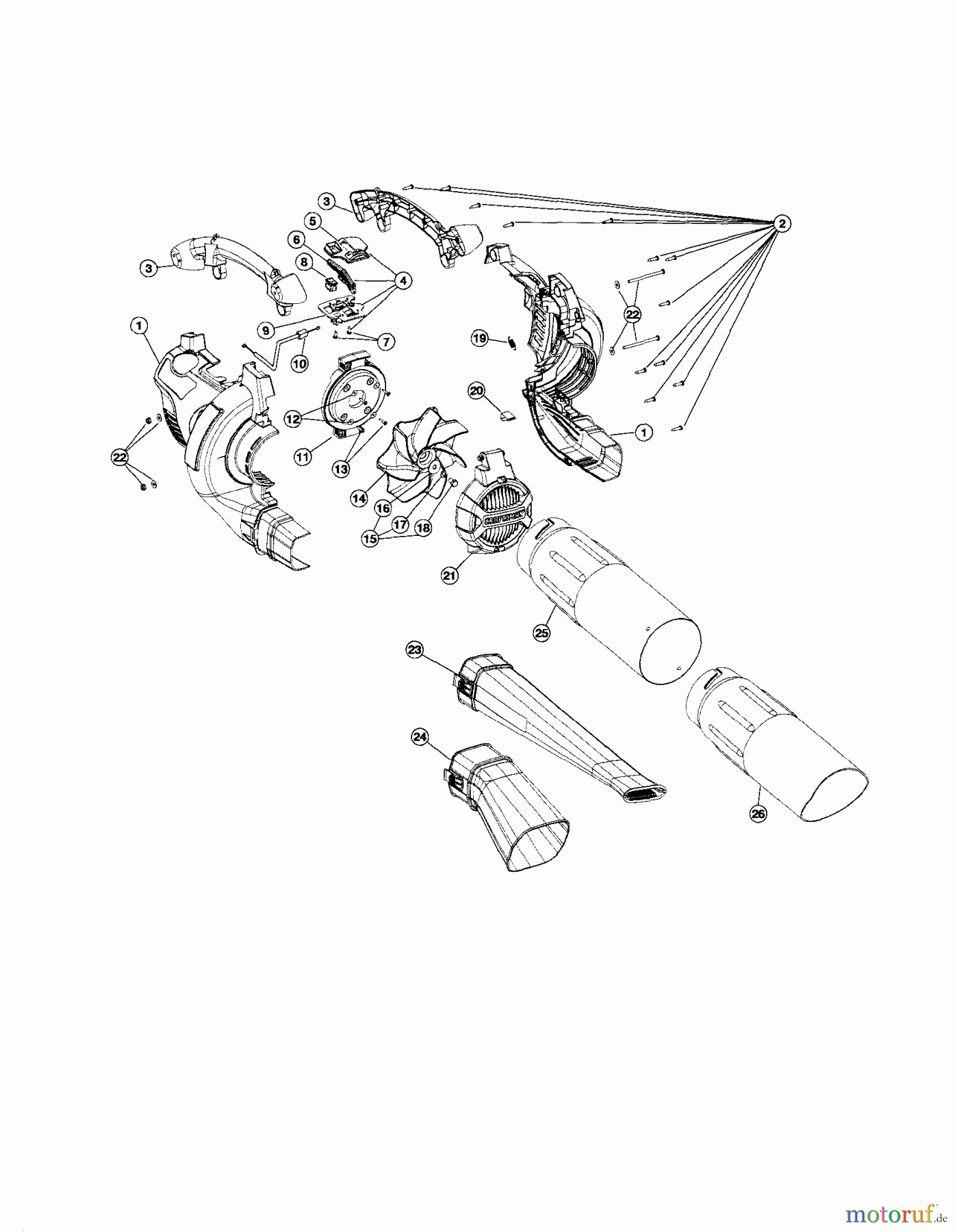  CRAFTSMAN Divers BLOWER/VACUUM 316.794970 Seite 2