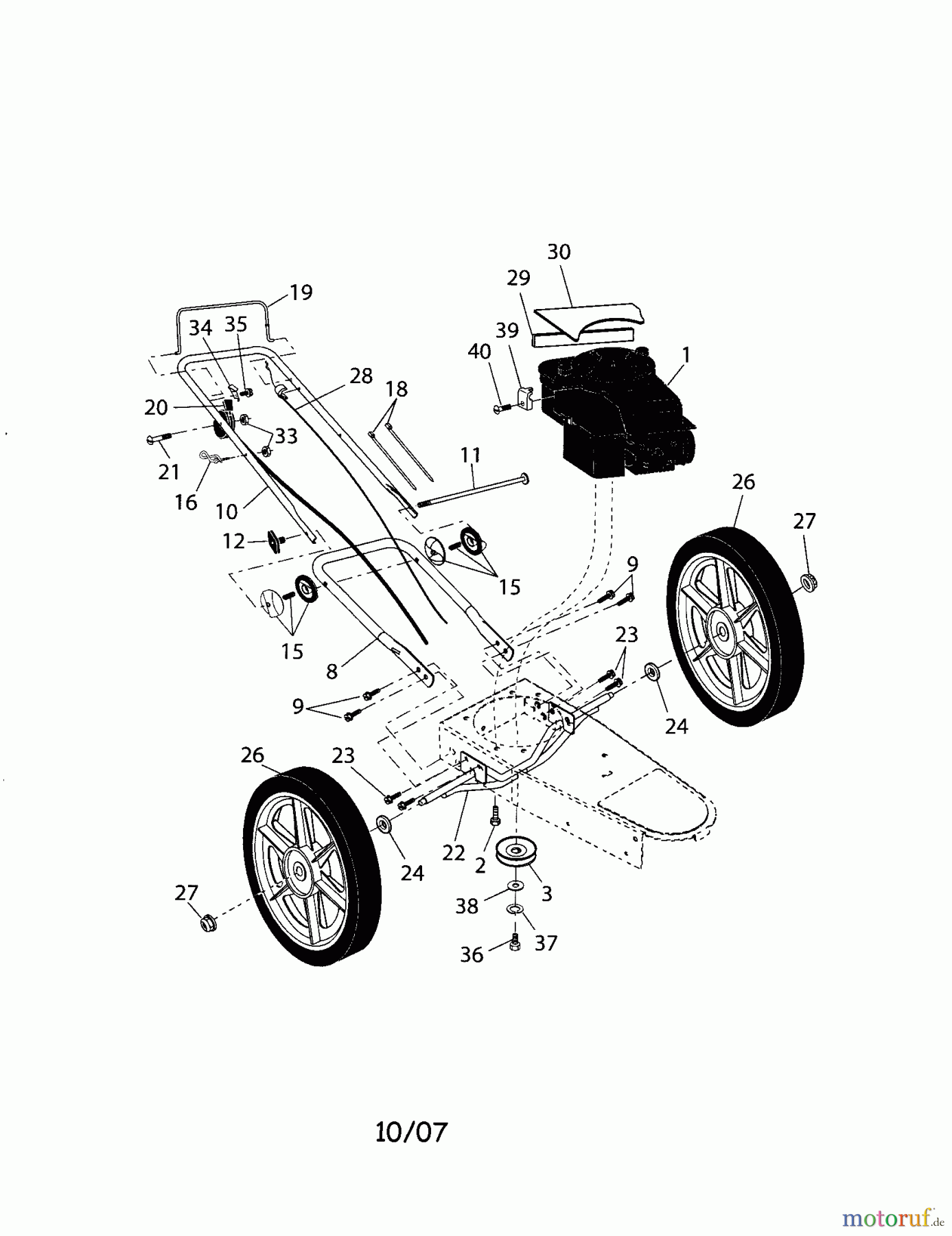 CRAFTSMAN Divers WHEELED WEED TRIMMER 917.773711 Seite 1