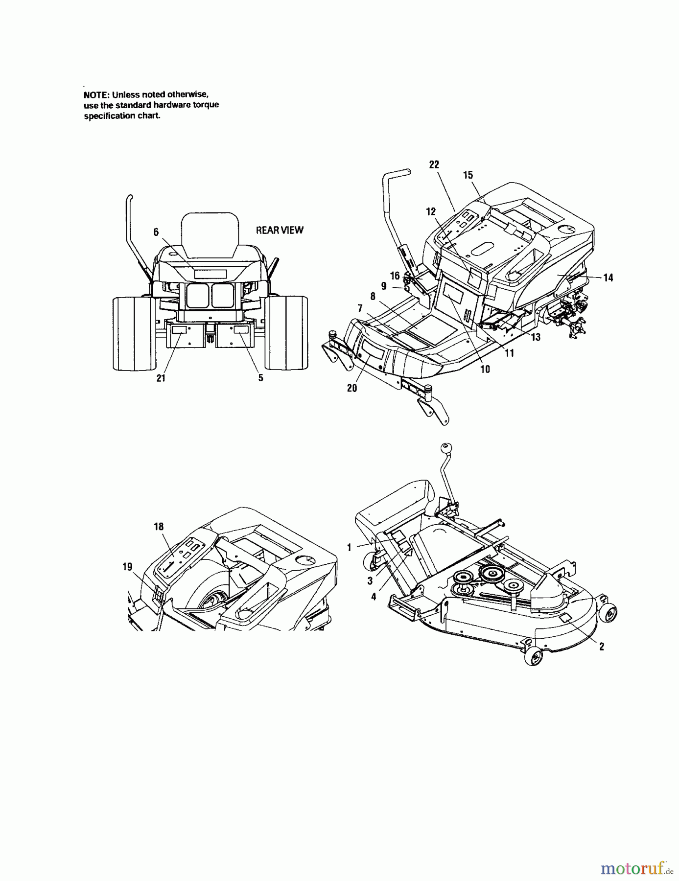 CRAFTSMAN Divers REAR ENGINE RIDER 107.28791 Seite 8