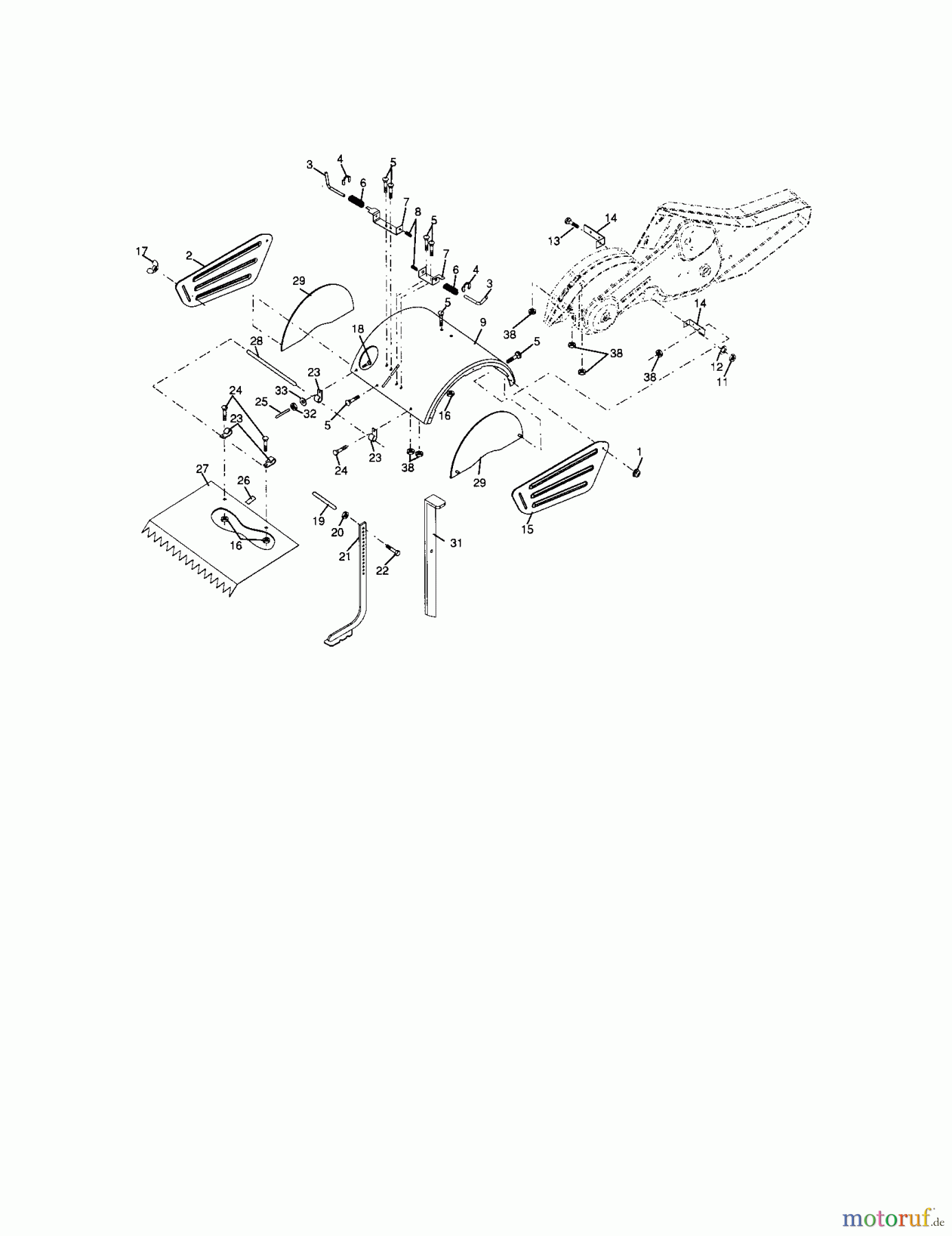 CRAFTSMAN Divers REAR TINE TILLER 917.297043 Seite 5