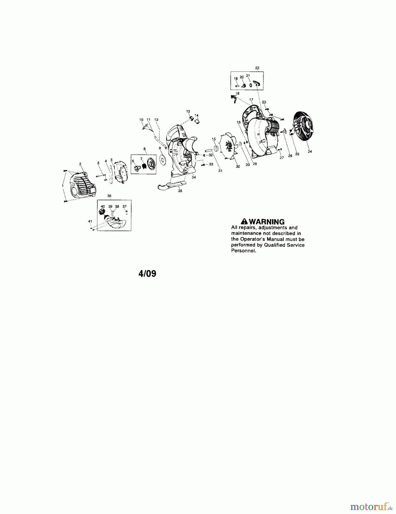 CRAFTSMAN Divers GAS BLOWER 358.794760 Seite 1