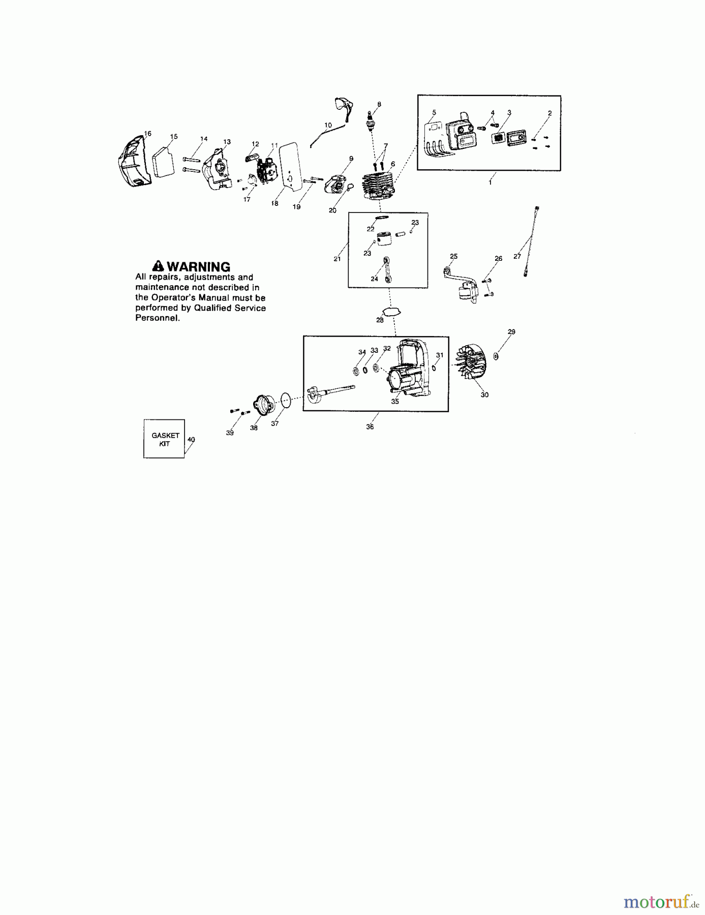 CRAFTSMAN Divers GAS BLOWER 358.794760 Seite 2