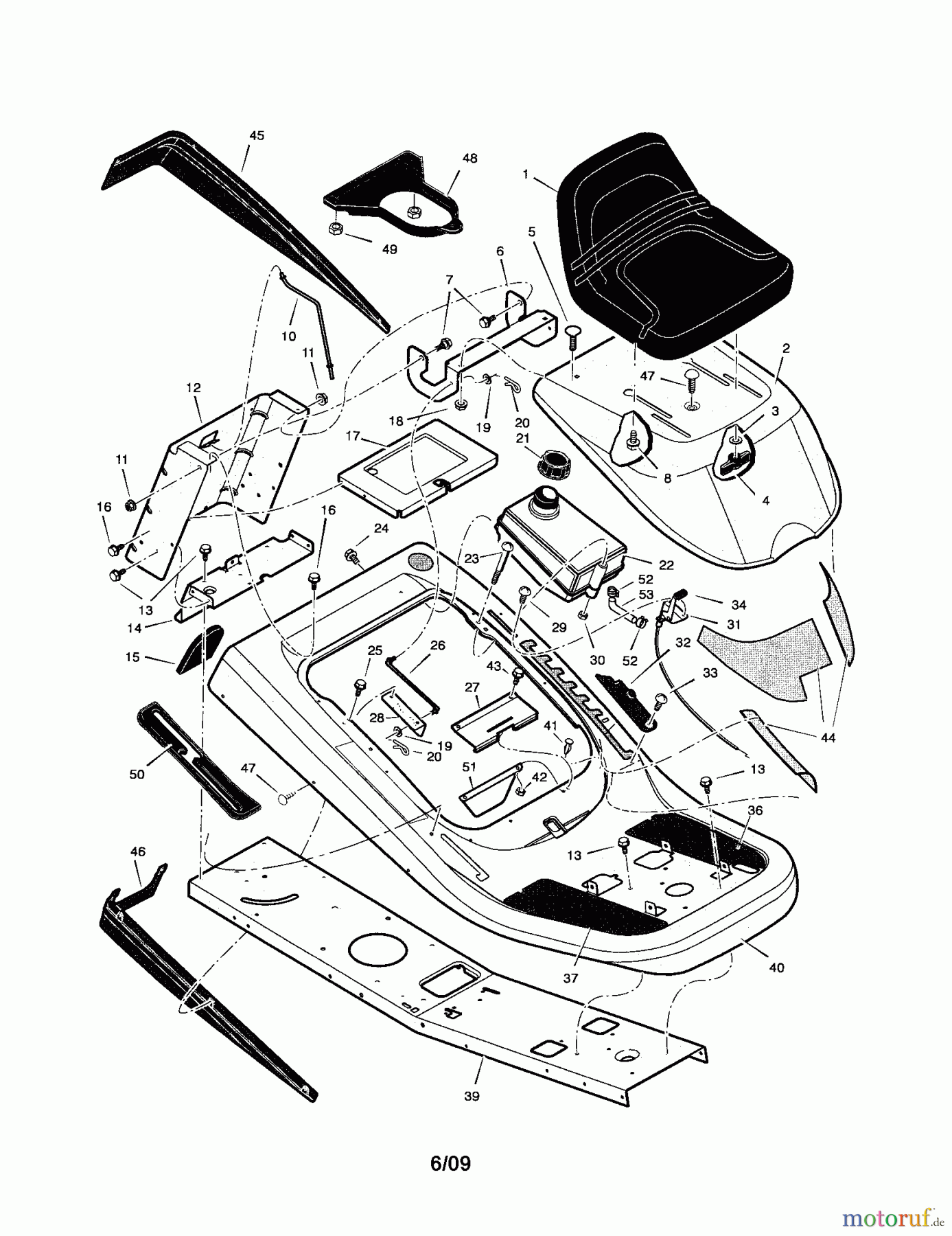 CRAFTSMAN Divers MID ENGINE RIDER 536.270320 Seite 1