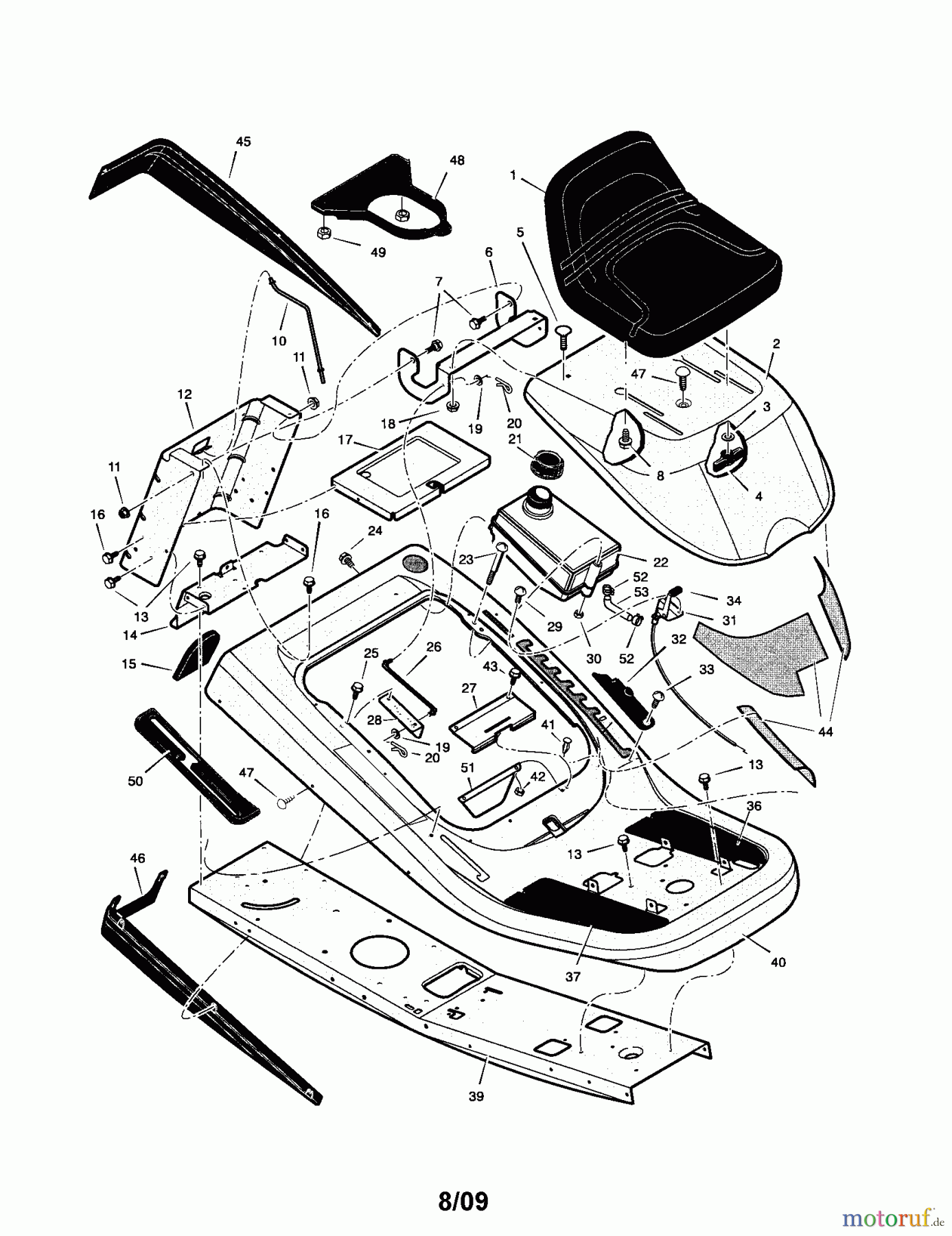 CRAFTSMAN Divers MID-ENGINE RIDER 536.270321 Seite 1