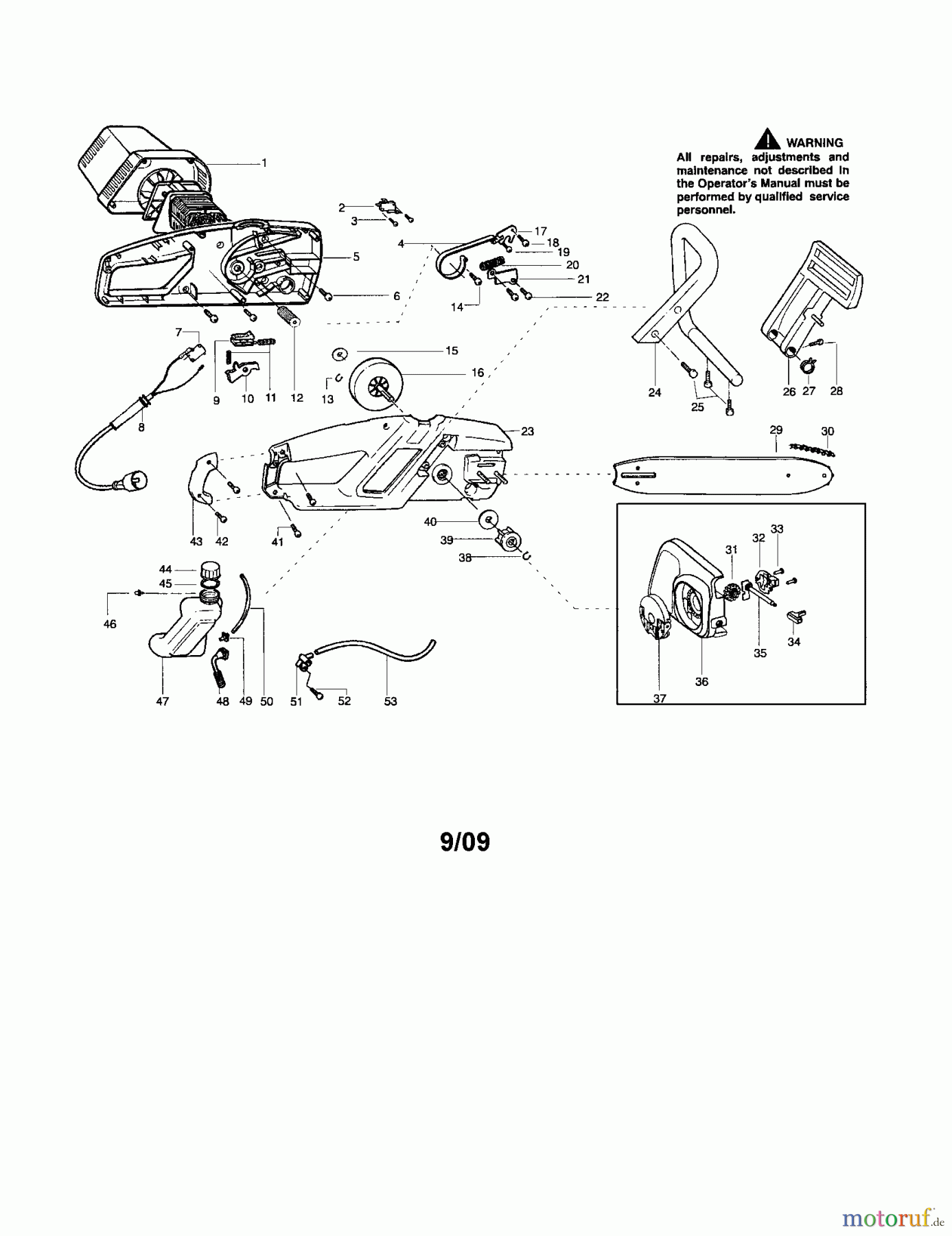 CRAFTSMAN Divers Kettensäge 358.341180 Seite 1