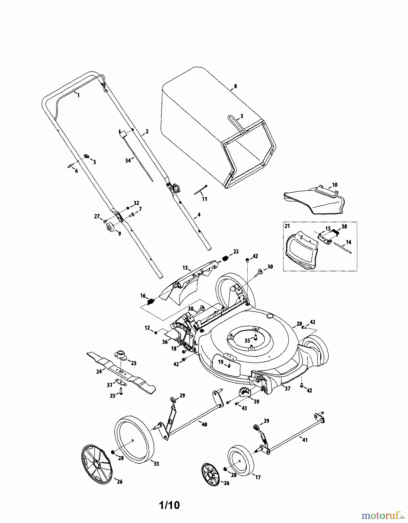  CRAFTSMAN Divers RASENMÄHER 247.38908 Seite 1