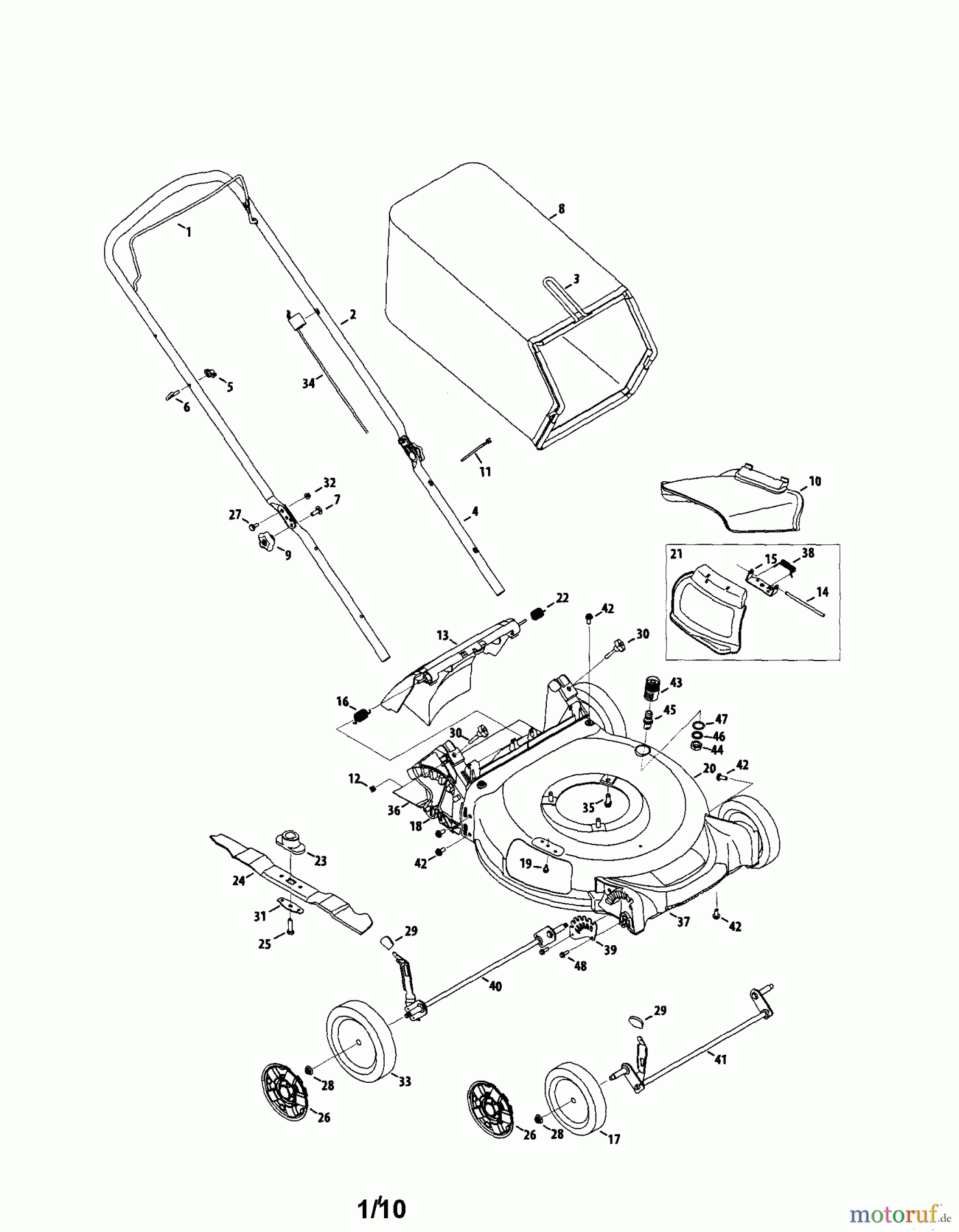 CRAFTSMAN Divers RASENMÄHER 247.38909 Seite 1