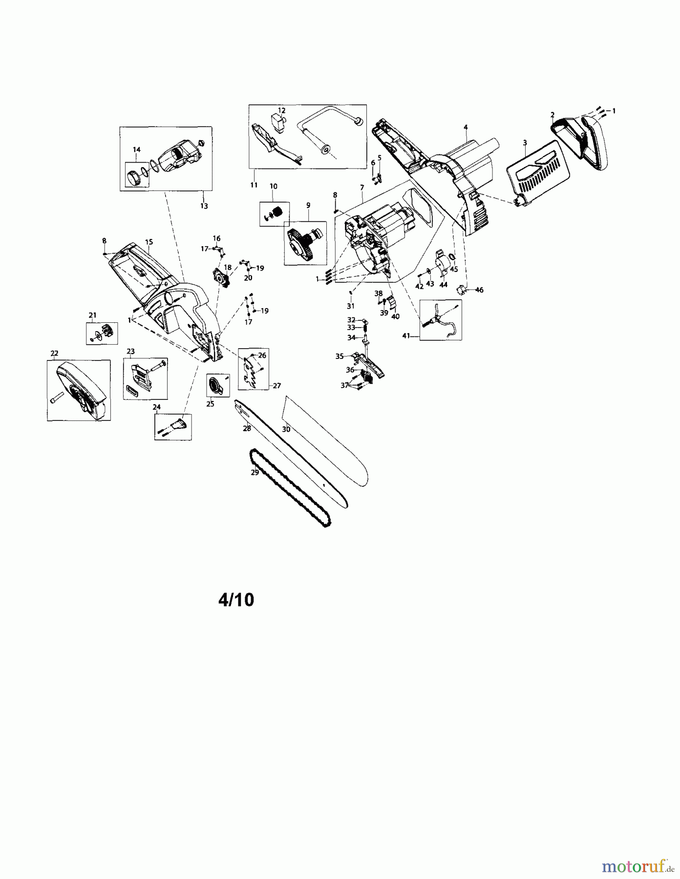  CRAFTSMAN Divers ELECTRIC CHAIN SAW 358.341190 Seite 1
