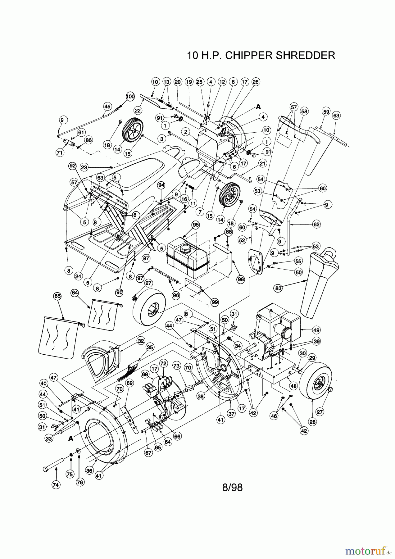 CRAFTSMAN Divers CHIPPER-SHREDDER 247.775890 Seite 1