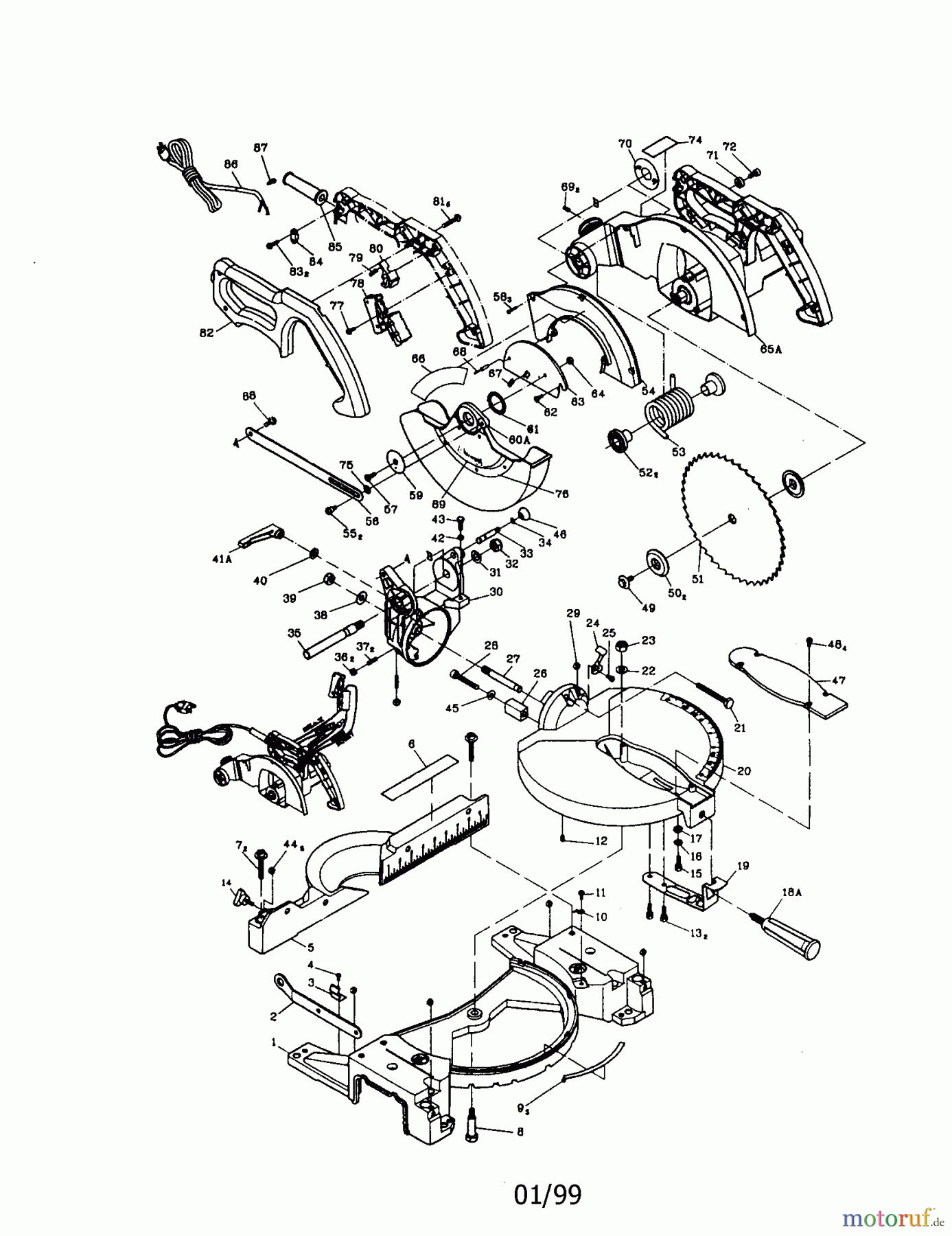 CRAFTSMAN Divers COMPOUND MITER SAW 137.245100 Seite 1