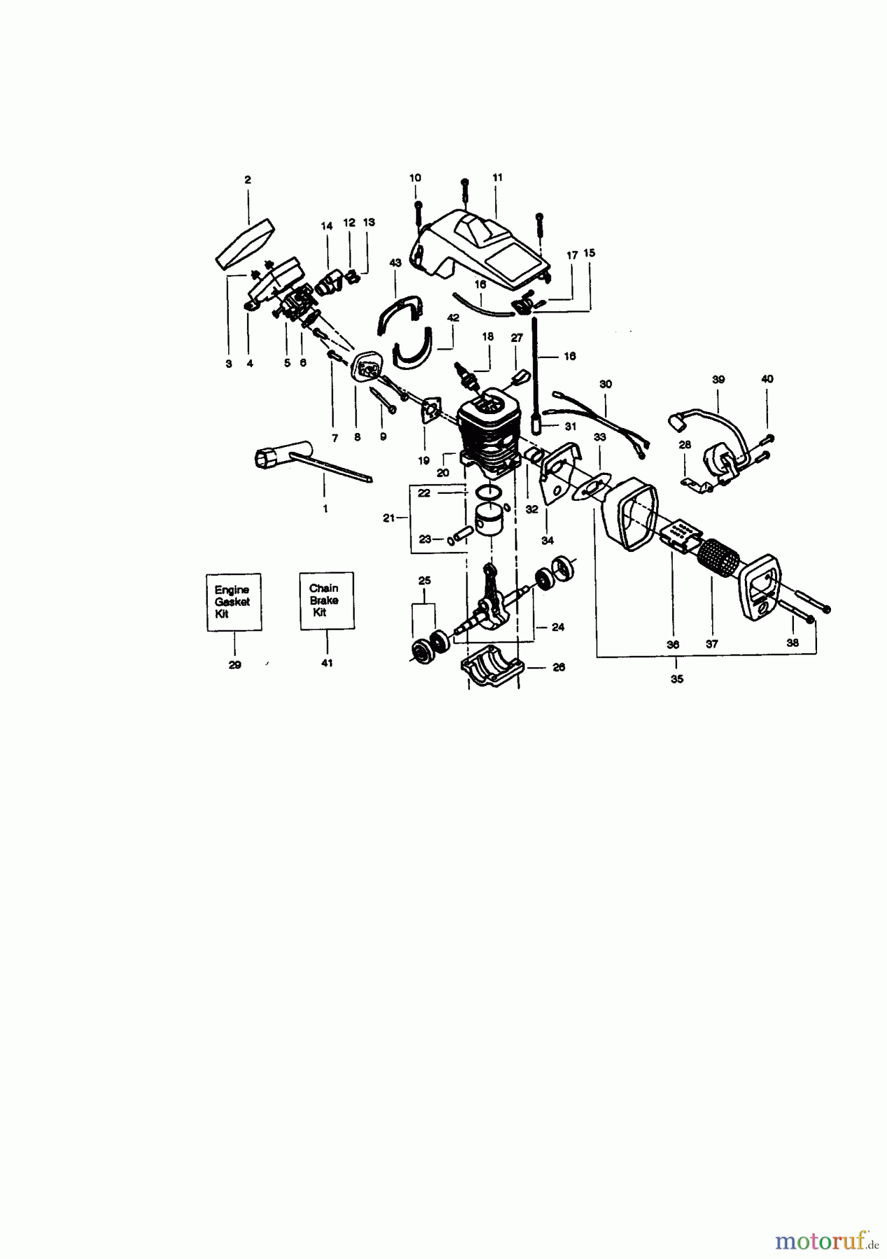  CRAFTSMAN Divers GASOLINE CHAIN SAW 358.350160 Seite 2