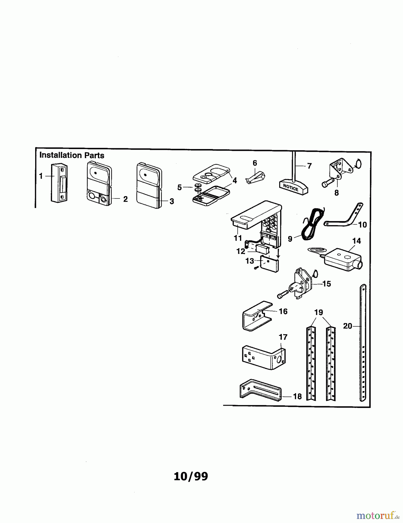 CRAFTSMAN Divers DE-GARAGE DOOR OPENER 139.53648SRT2 Seite 3