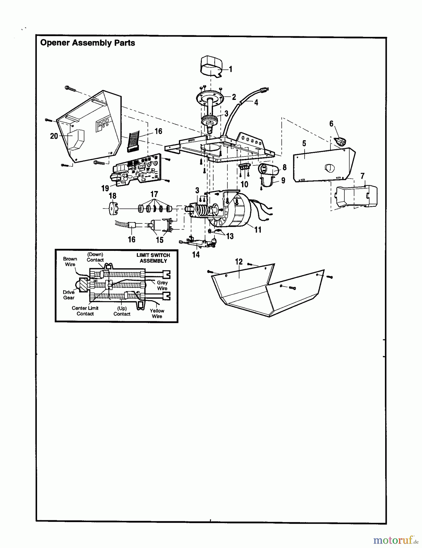CRAFTSMAN Divers DE-GARAGE DOOR OPENER 139.53648SRT2 Seite 5