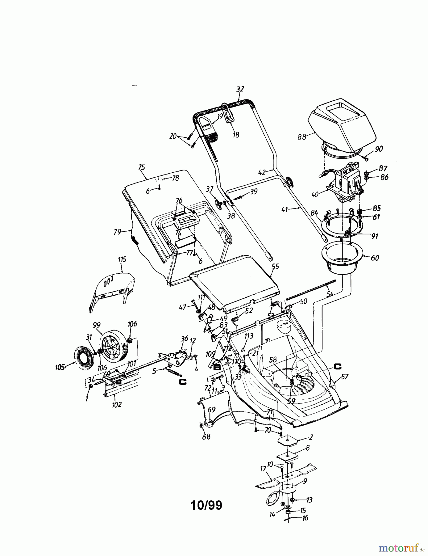 CRAFTSMAN Divers GAS PUSH LAWNMOWER 247.370320 Seite 3