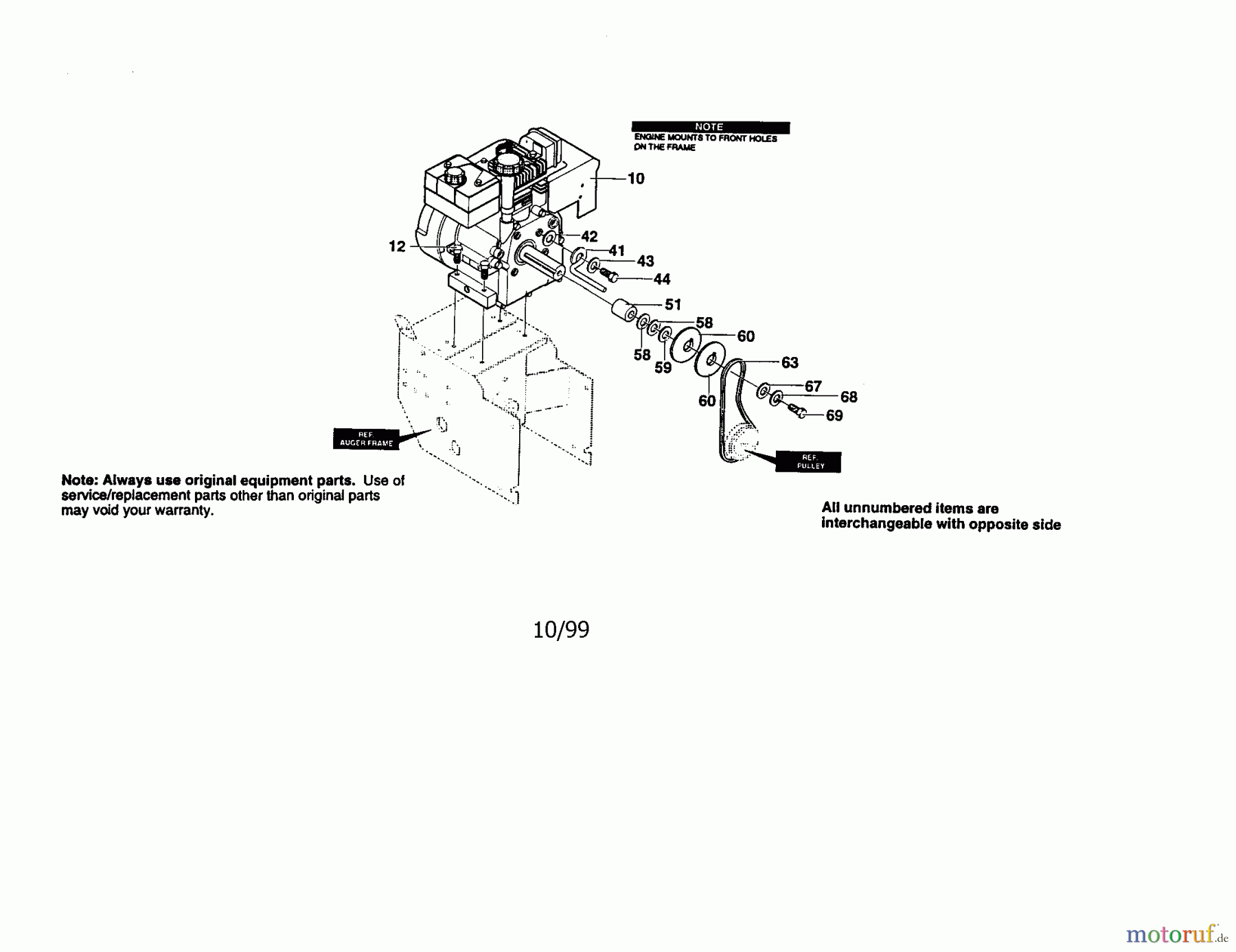 CRAFTSMAN Divers 5HP SNOW THROWER 536.884791 Seite 1