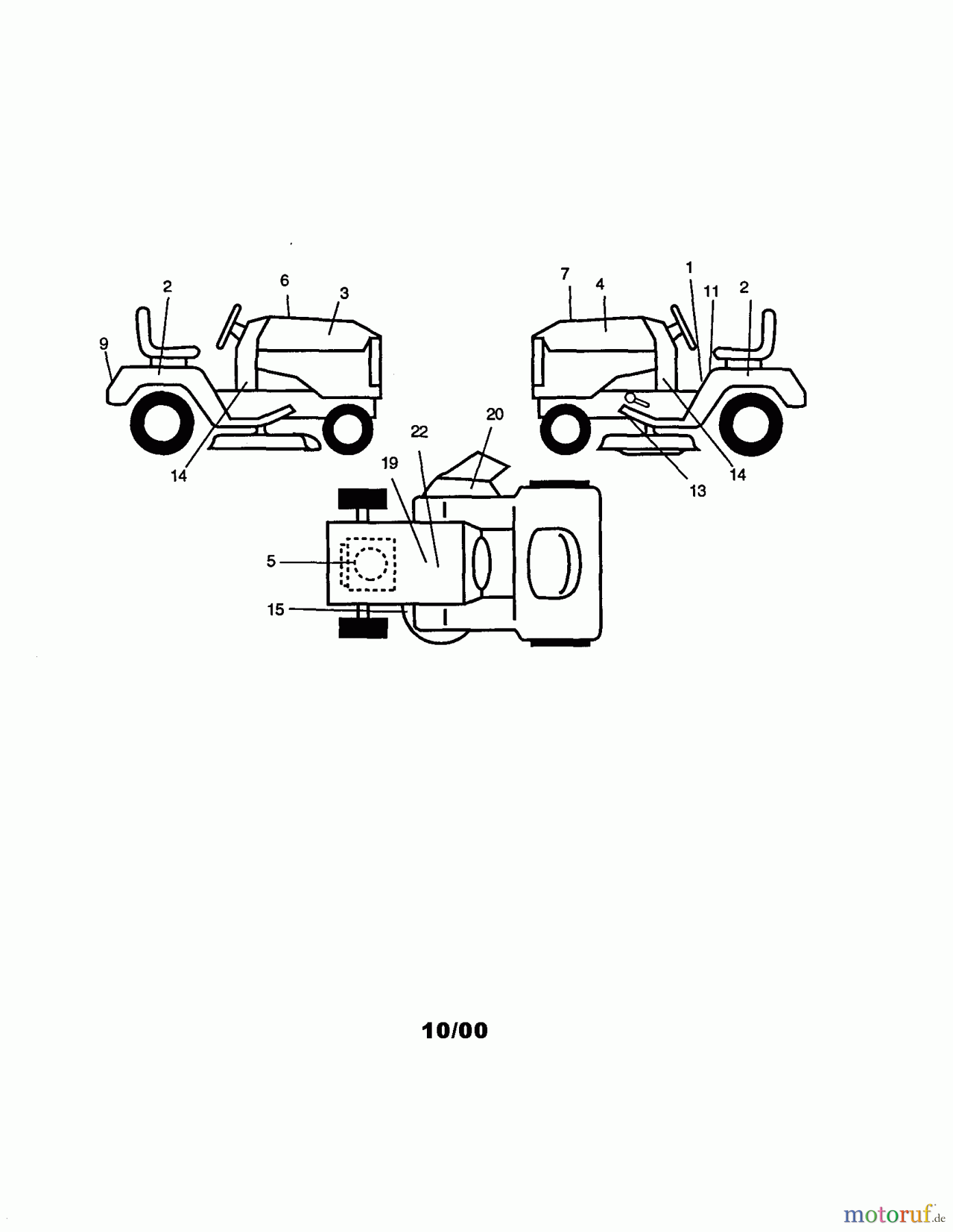  CRAFTSMAN Divers 16.5HP LAWN TRACTOR 917.271140 Seite 9
