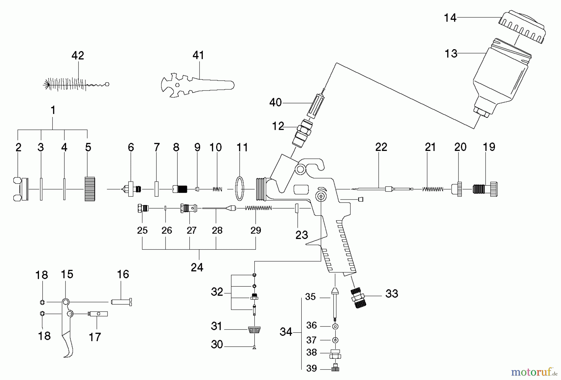  PORTER CABLE Divers GUN SPRAY GRAVITY FEED DE PSH2 Seite 1