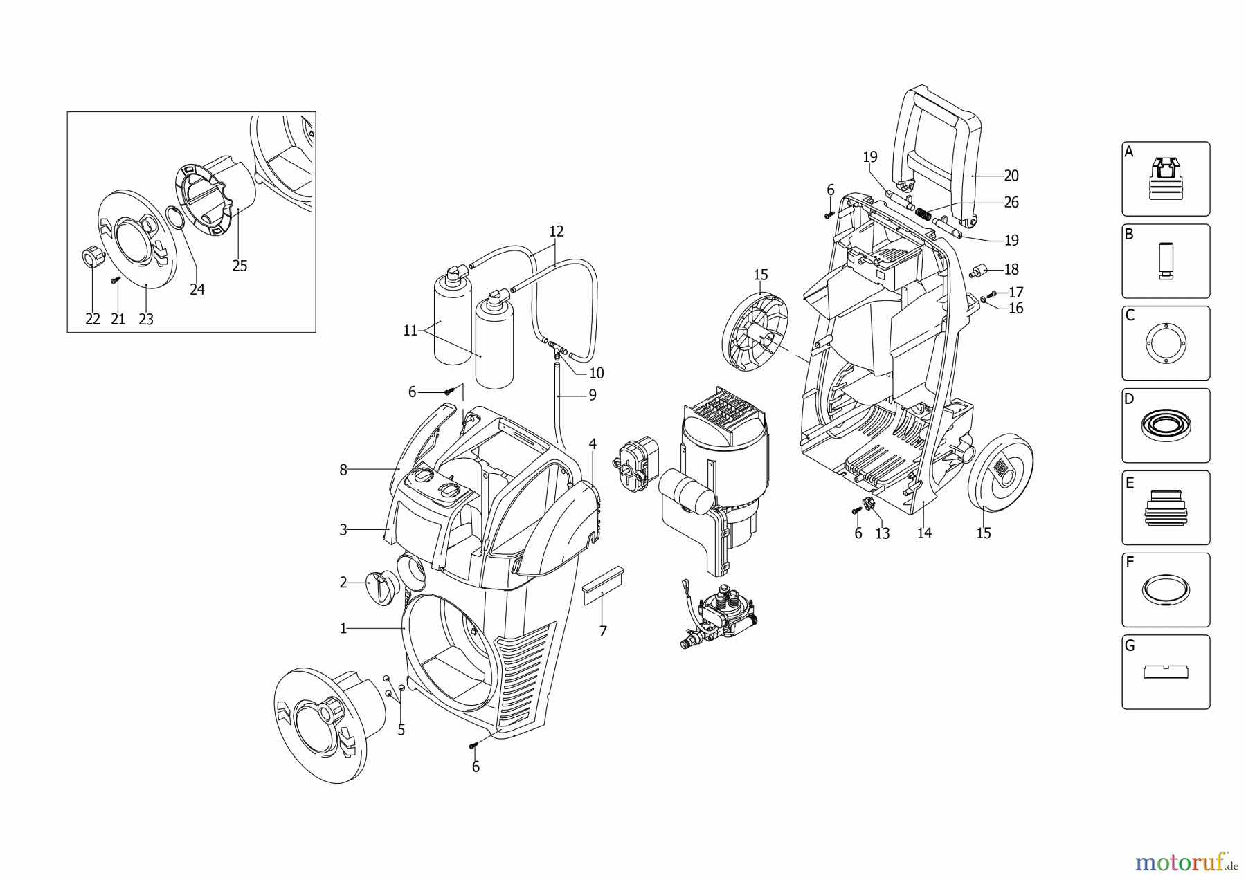  BLACK+DECKER AUSSERHALB HOCHDRUCKREINIGER, PUMPEN, KOMPRESSOREN, GENERATOREN HOCHDRUCKREINIGER PW2500SLX Seite 2