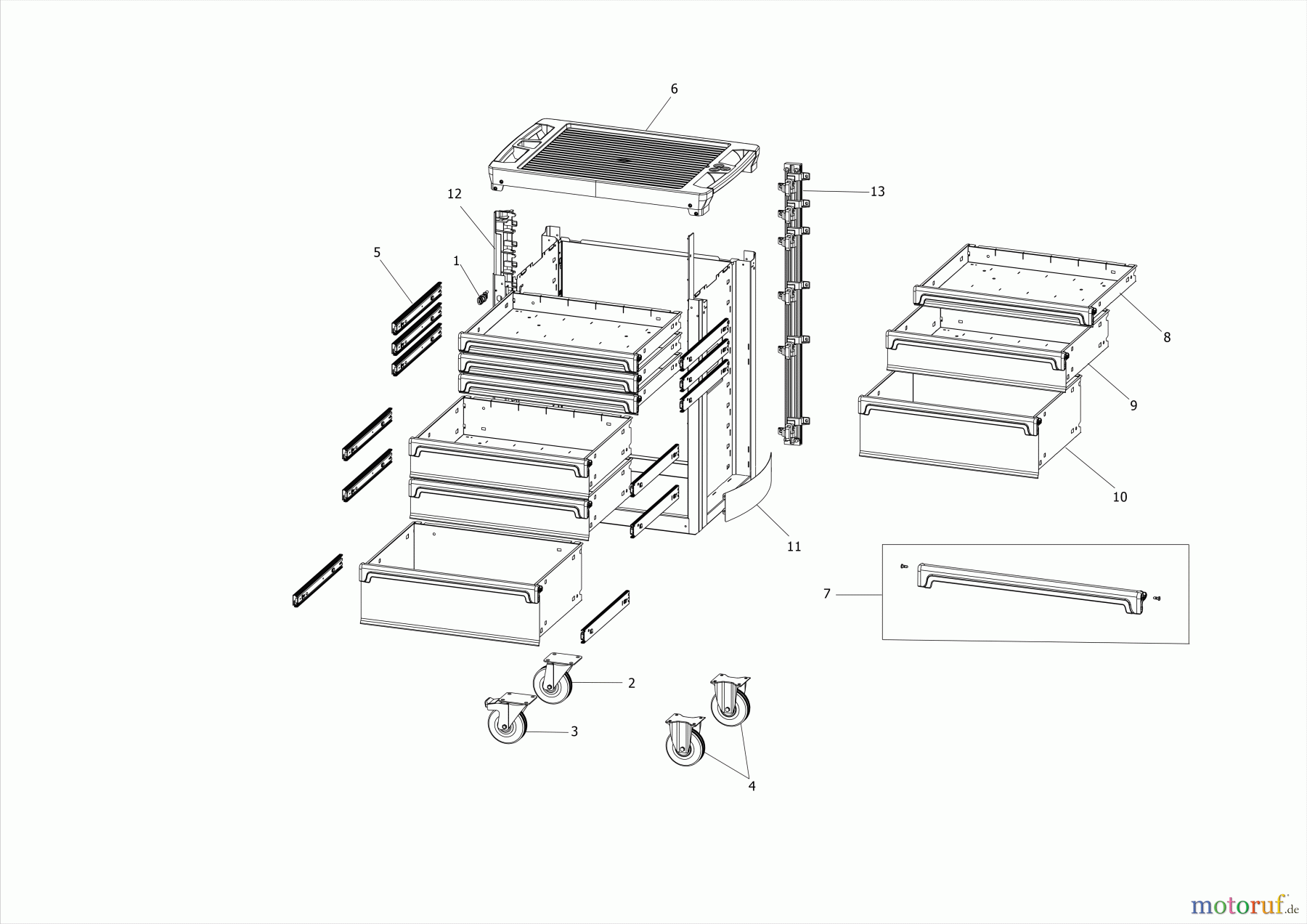  FACOM STORAGE WERKSTATTWAGEN ROLL.6NM3AS Seite 1