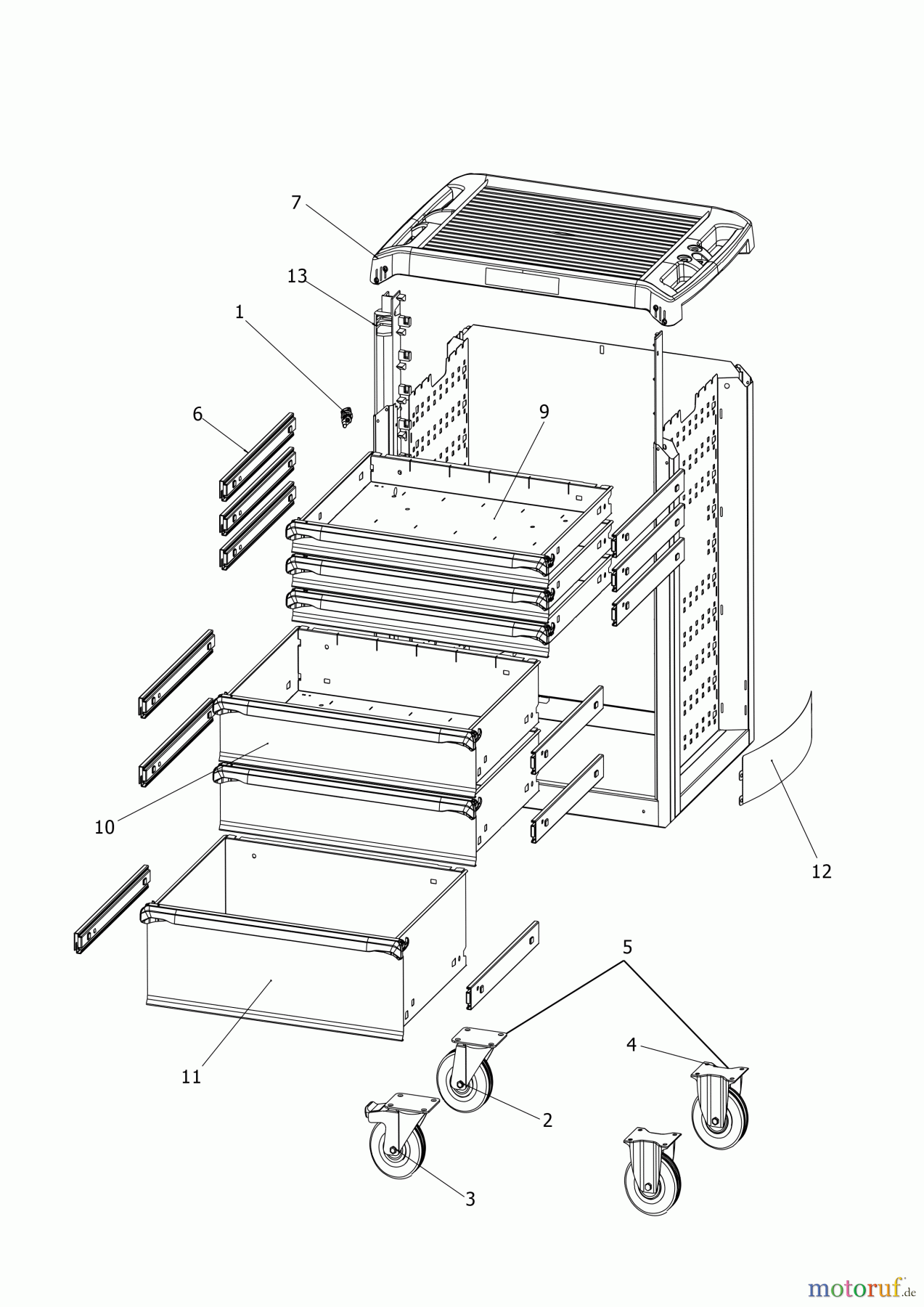 FACOM STORAGE WERKSTATTWAGEN ROLL.6M3PB Seite 2