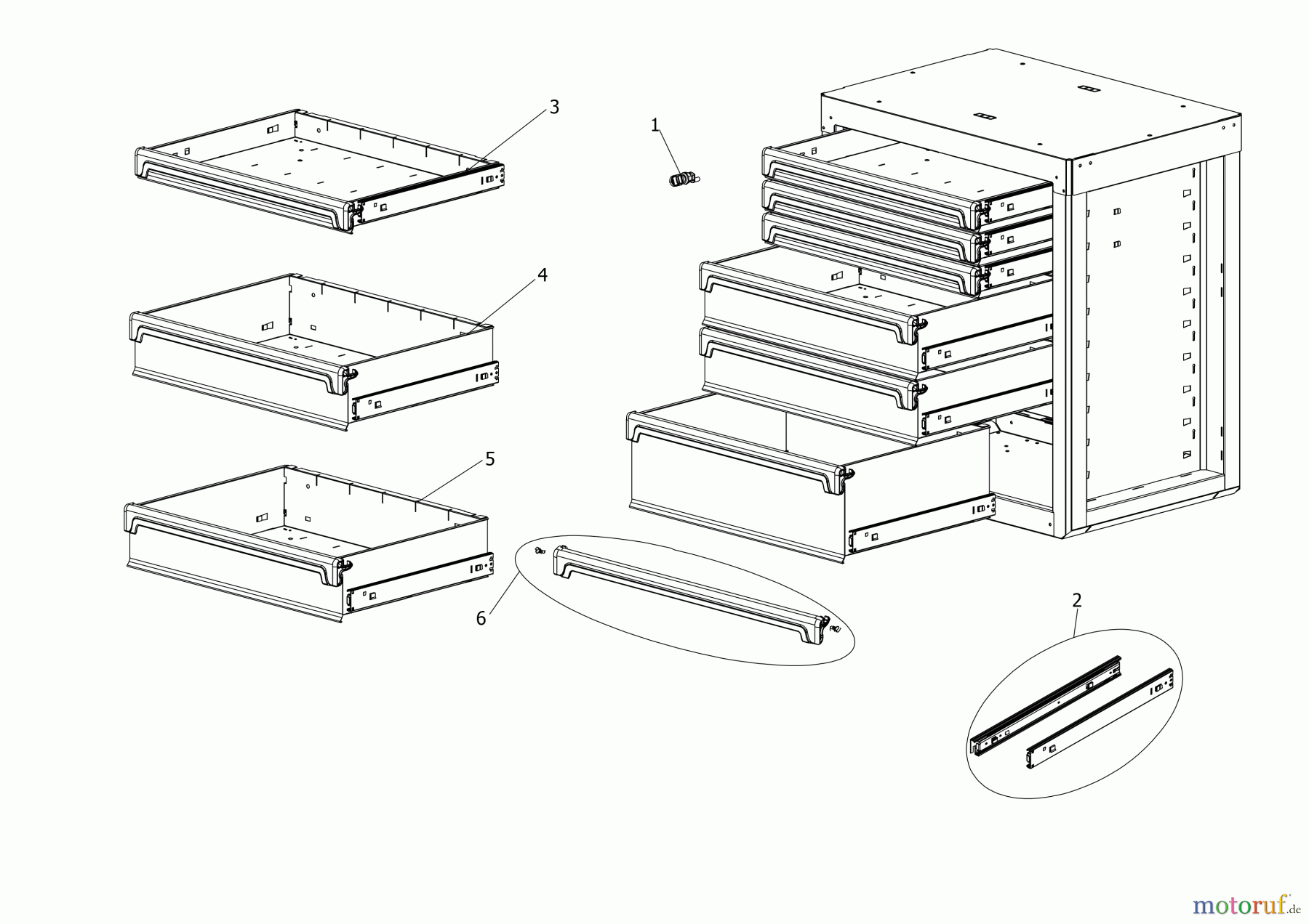  FACOM STORAGE WERKSTATTWAGEN RWS2-MBS7TBS Seite 1