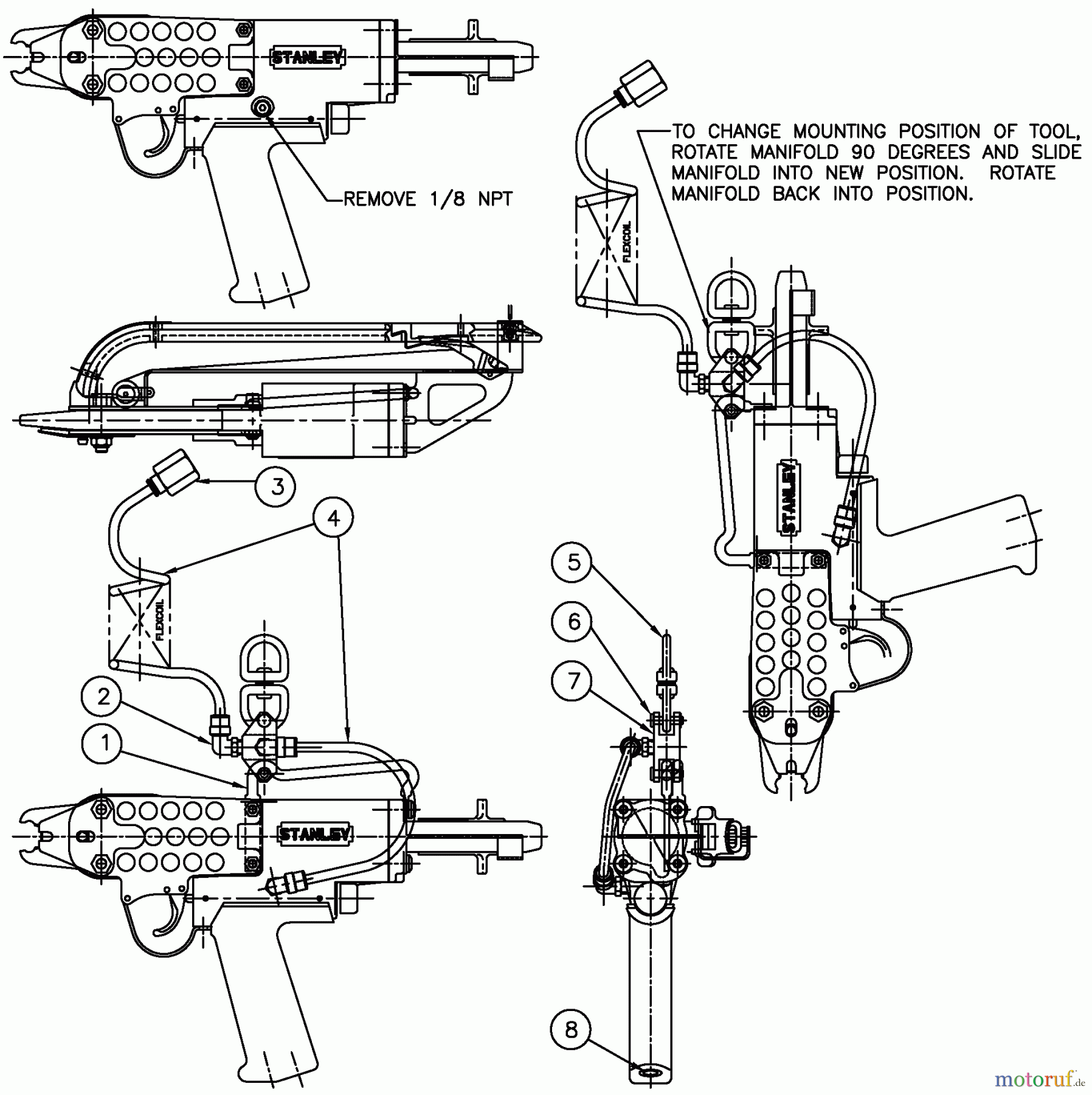 BOSTITCH PROFESSIONAL KIT, MANIFOLD SC7 SERIES SCK014 Seite 1