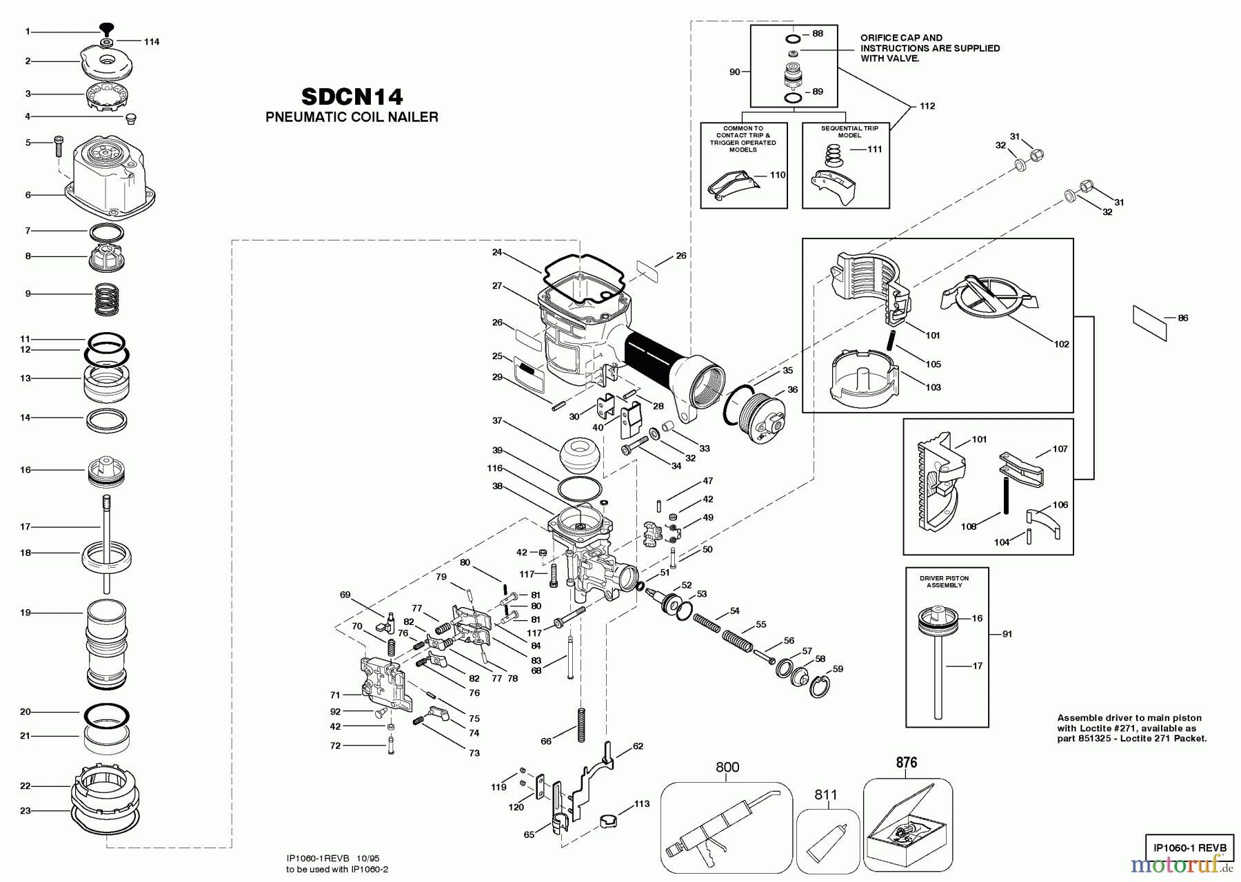 BOSTITCH ACCESSORIES COIL NAGLER SDCN14 Seite 1