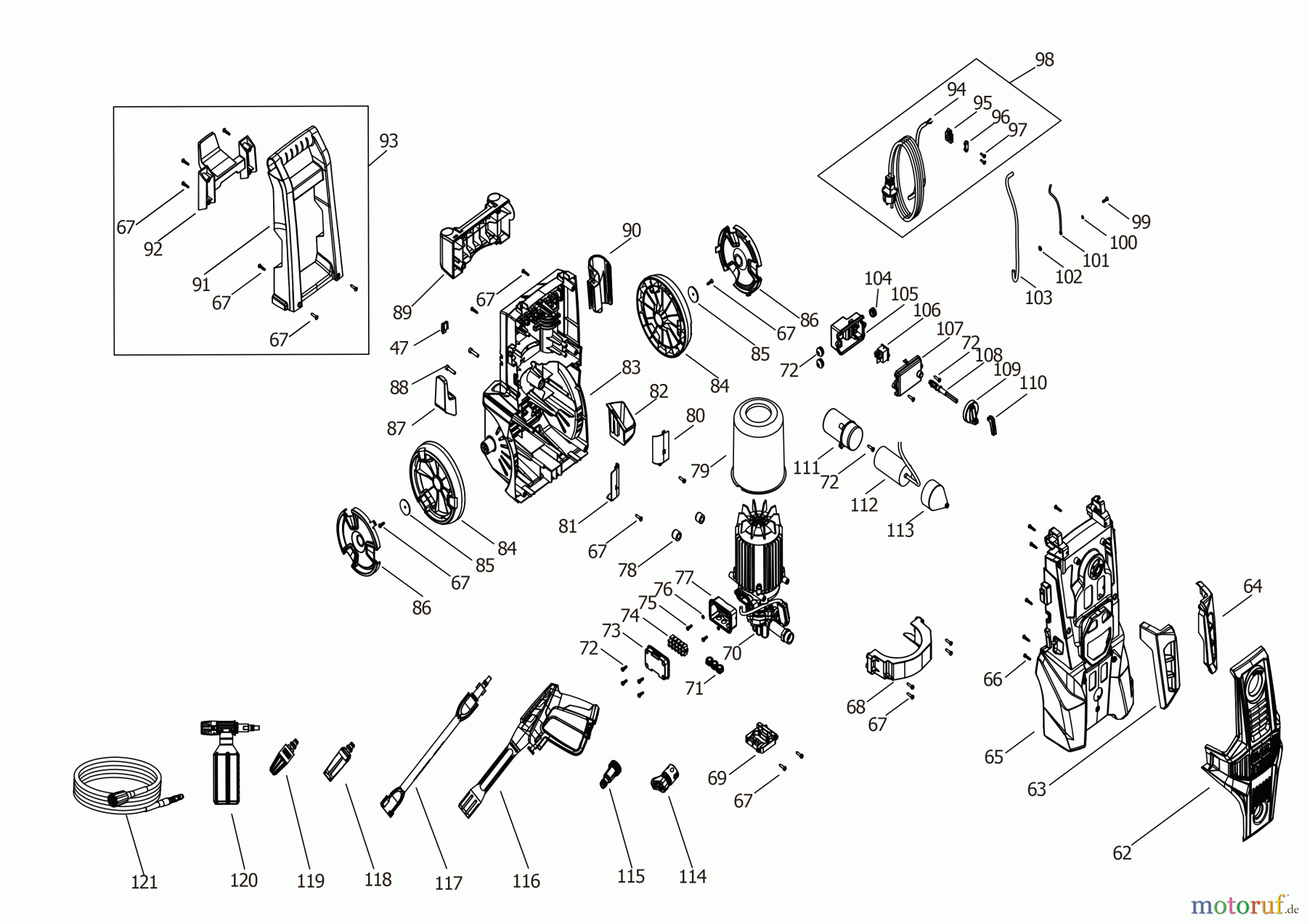 BLACK+DECKER AUSSERHALB HOCHDRUCKREINIGER, PUMPEN, KOMPRESSOREN, GENERATOREN HOCHDRUCKREINIGER SFMPW2000 Seite 2