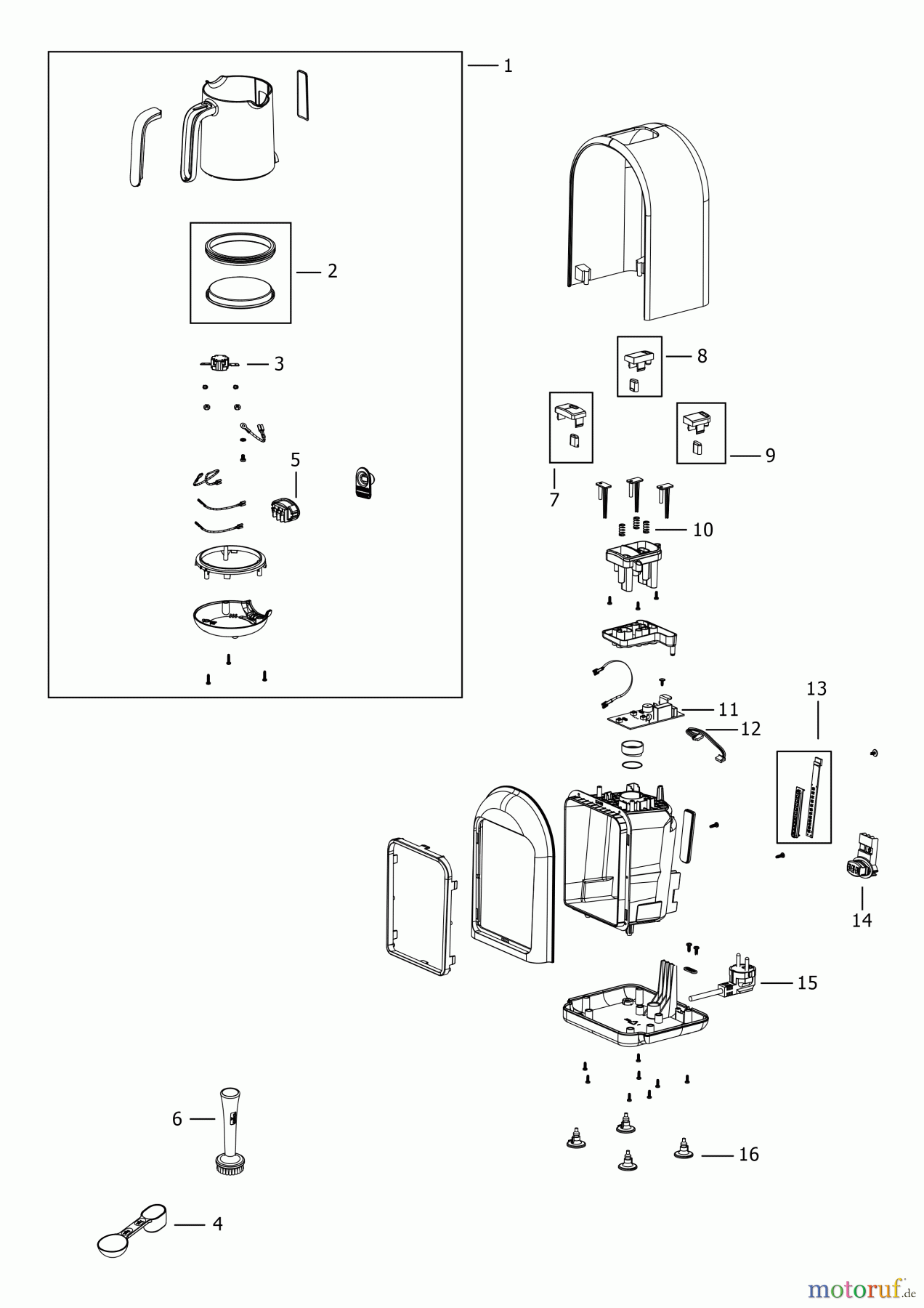 BLACK+DECKER HAUSHALT GETRÄNKE KAFFEEMASCHINE TCM730 Seite 1