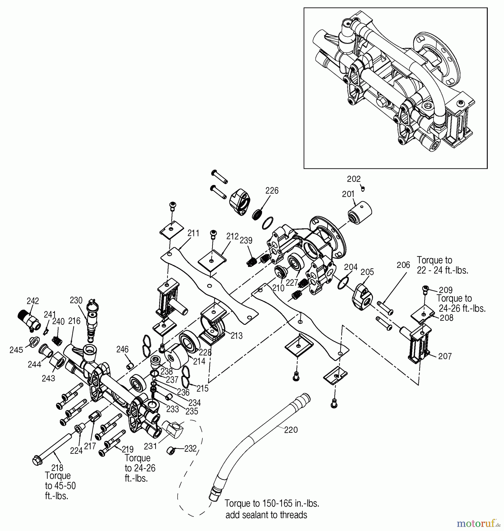 OEM Black und Decker Divers P 2450PSI 2.4GPM 5.5HP V DTH2450 Seite 1