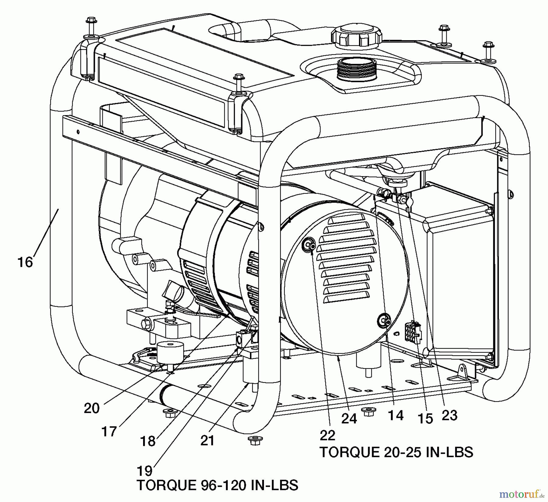 OEM Black und Decker Divers G 4000W 7.5HP B&S CGBV4000 Seite 2
