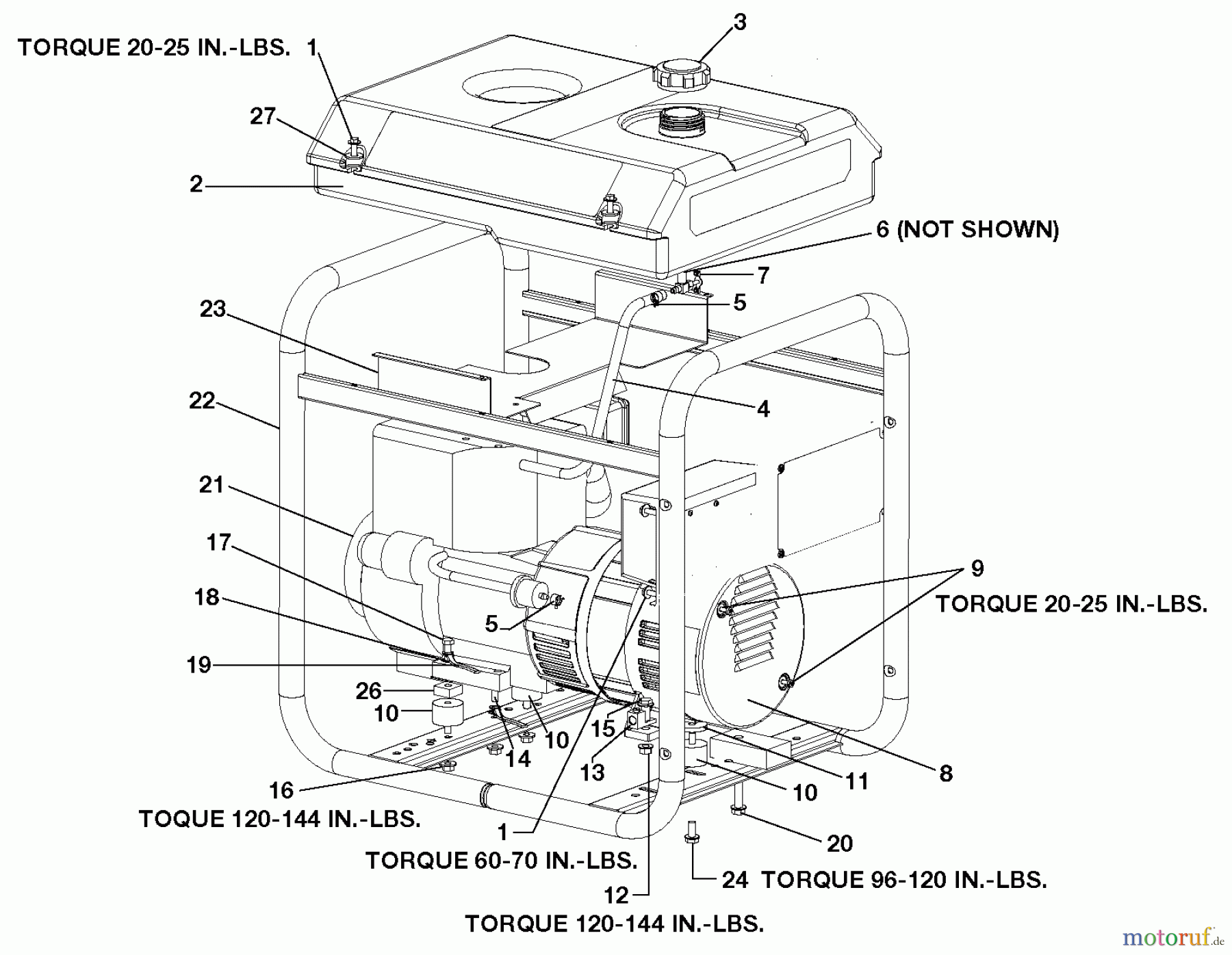 OEM Black und Decker Divers G 5000W 10HP TEC DGT5010-WK Seite 1