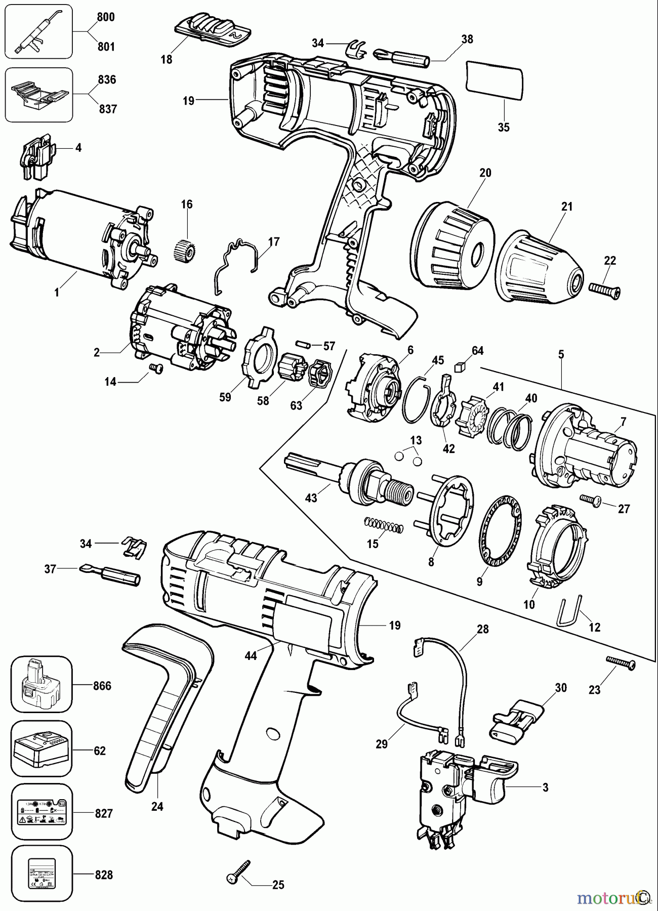 BTI Divers AKKU-BOHRMASCHINE 26213-BTI Seite 1