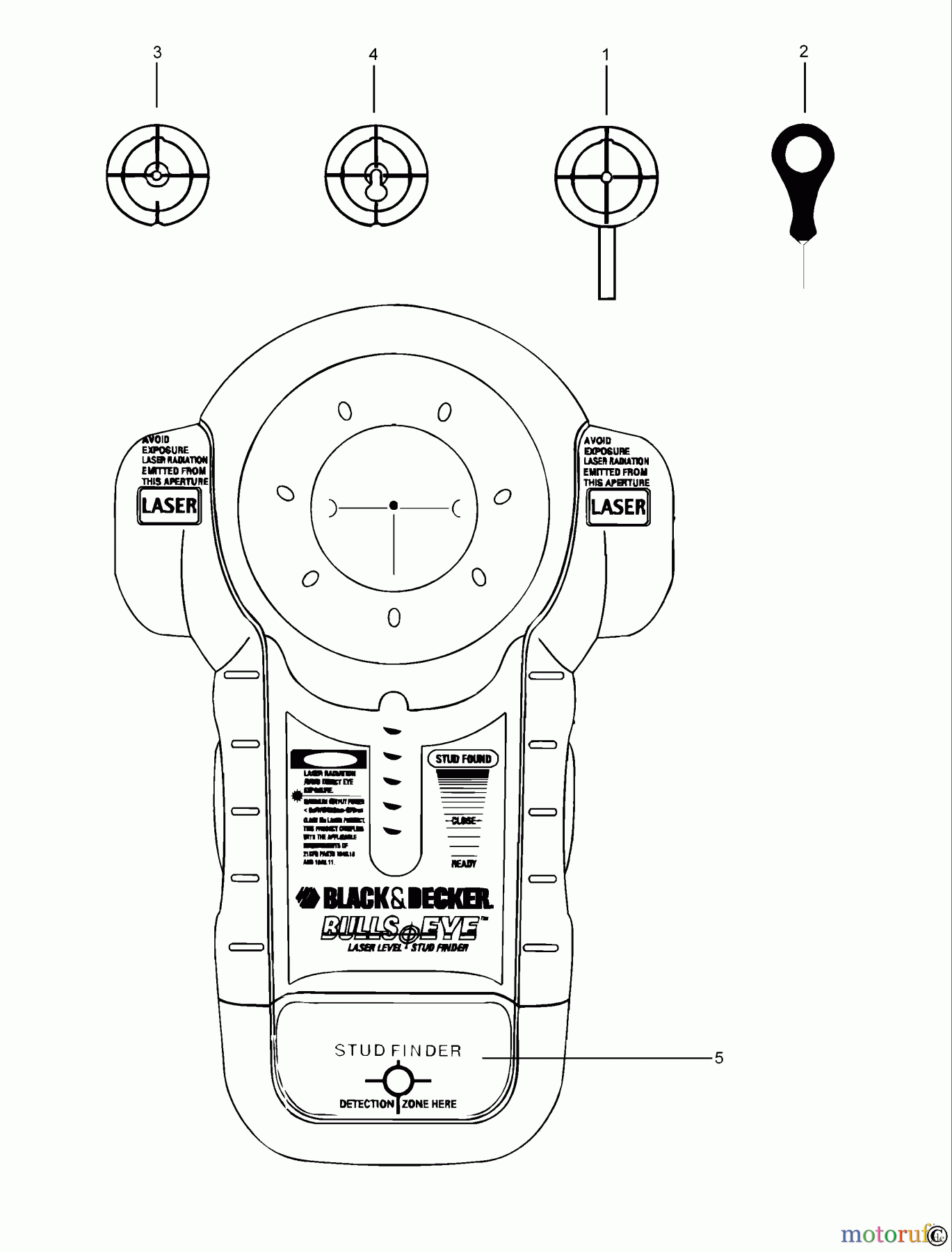  BLACK+DECKER INNENAUSSTATTUNG LASER LASER LZR1 Seite 1