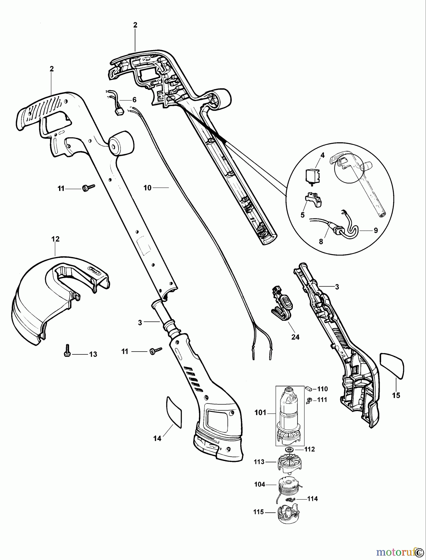  BLACK+DECKER AUSSERHALB HECKENSCHEREN, FADENTRIMMER, SCHEREN RASENTRIMMER GL546SC Seite 1