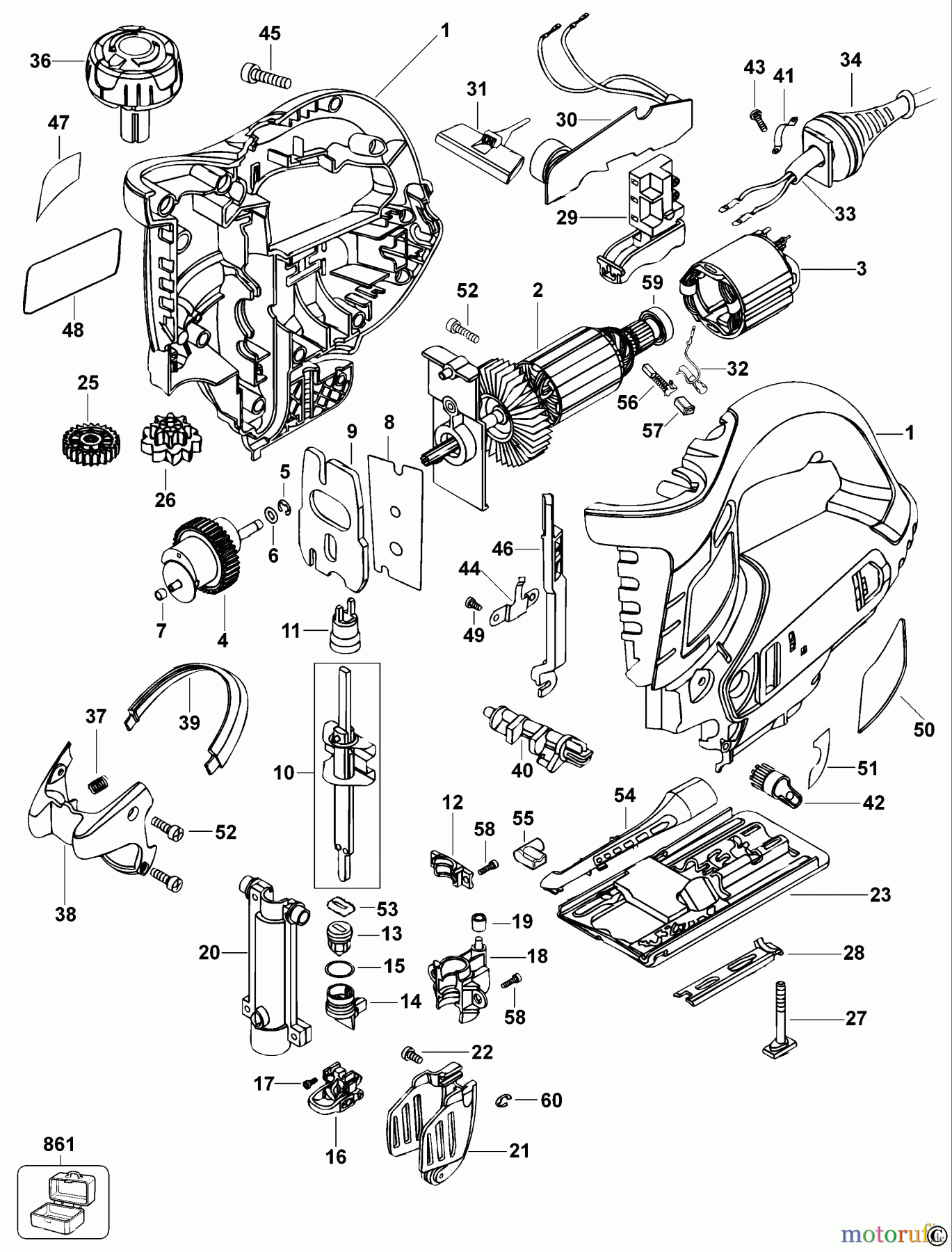  BLACK+DECKER INNENAUSSTATTUNG SÄGE STICHSÄGE XTS10EK Seite 1