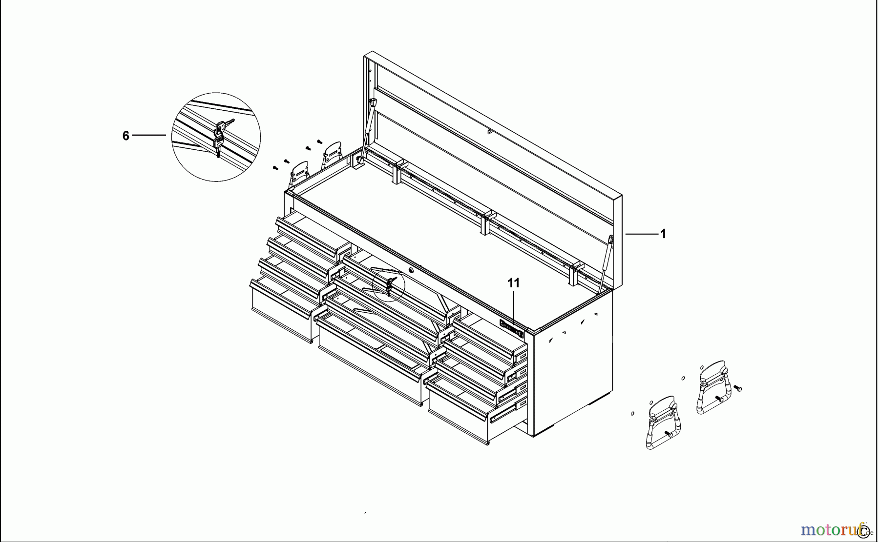  SIDCHROME STORAGE SCHUBLADENSCHRANK SCMT50272 Seite 1
