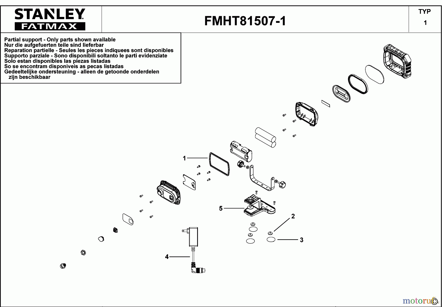 STANLEY ATTTACHMENTS & ACCESSORIES TORCHES ARBEITS-LICHT FMHT81507-1 Seite 1