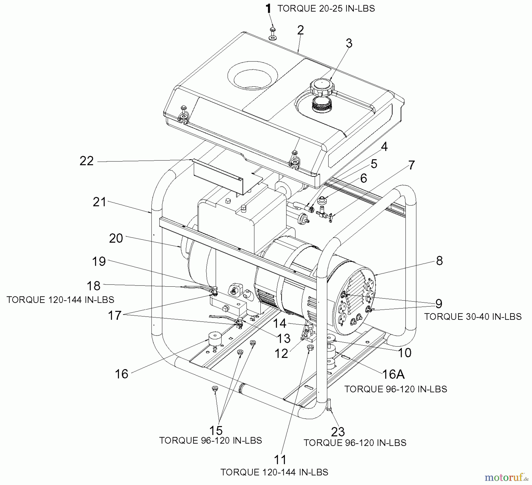  OEM Black und Decker Divers G 4000W 8HP B&S GB4000 Seite 1