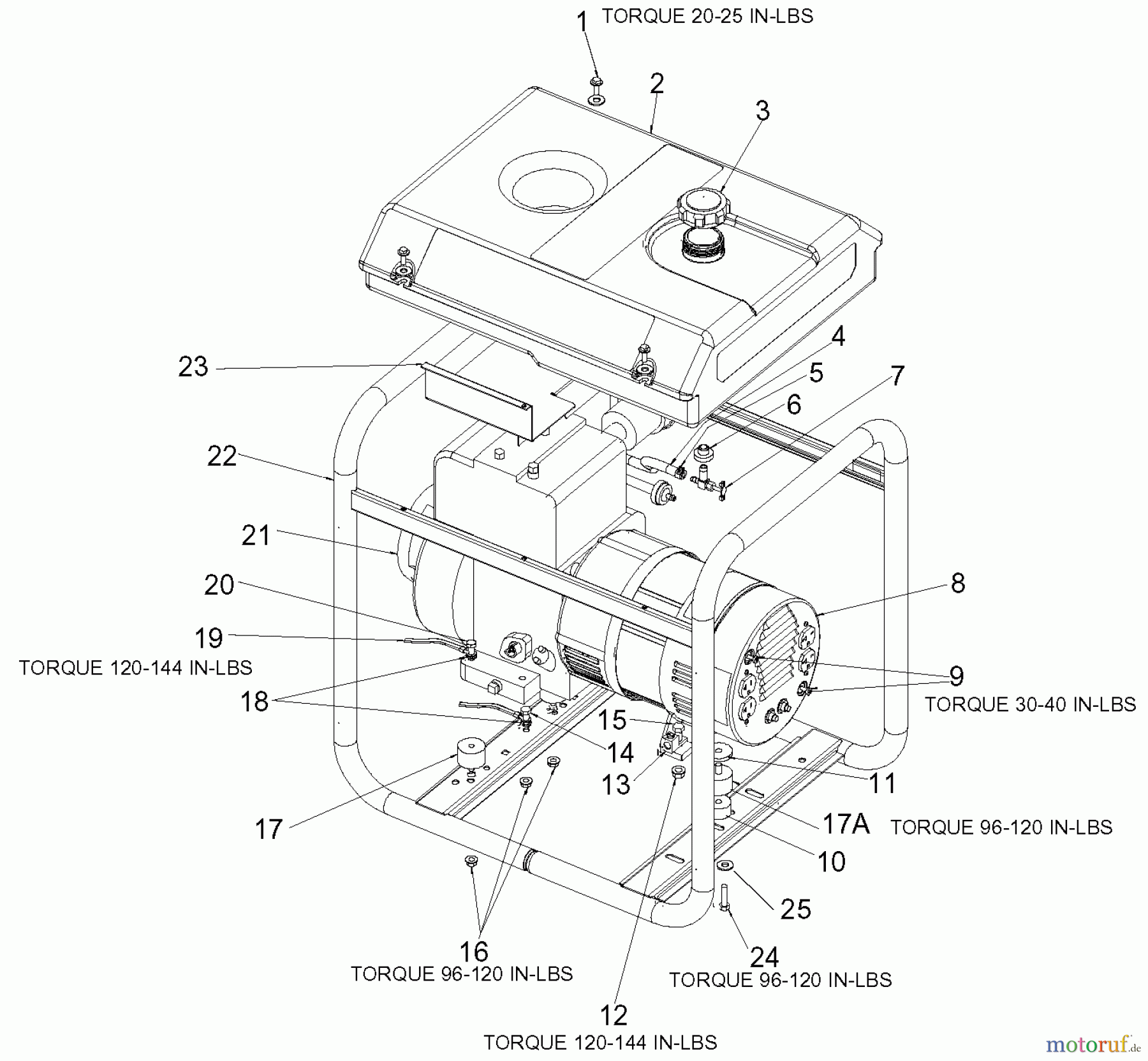  OEM Black und Decker Divers G 5000W 10HP B&S GB5000-WK Seite 1