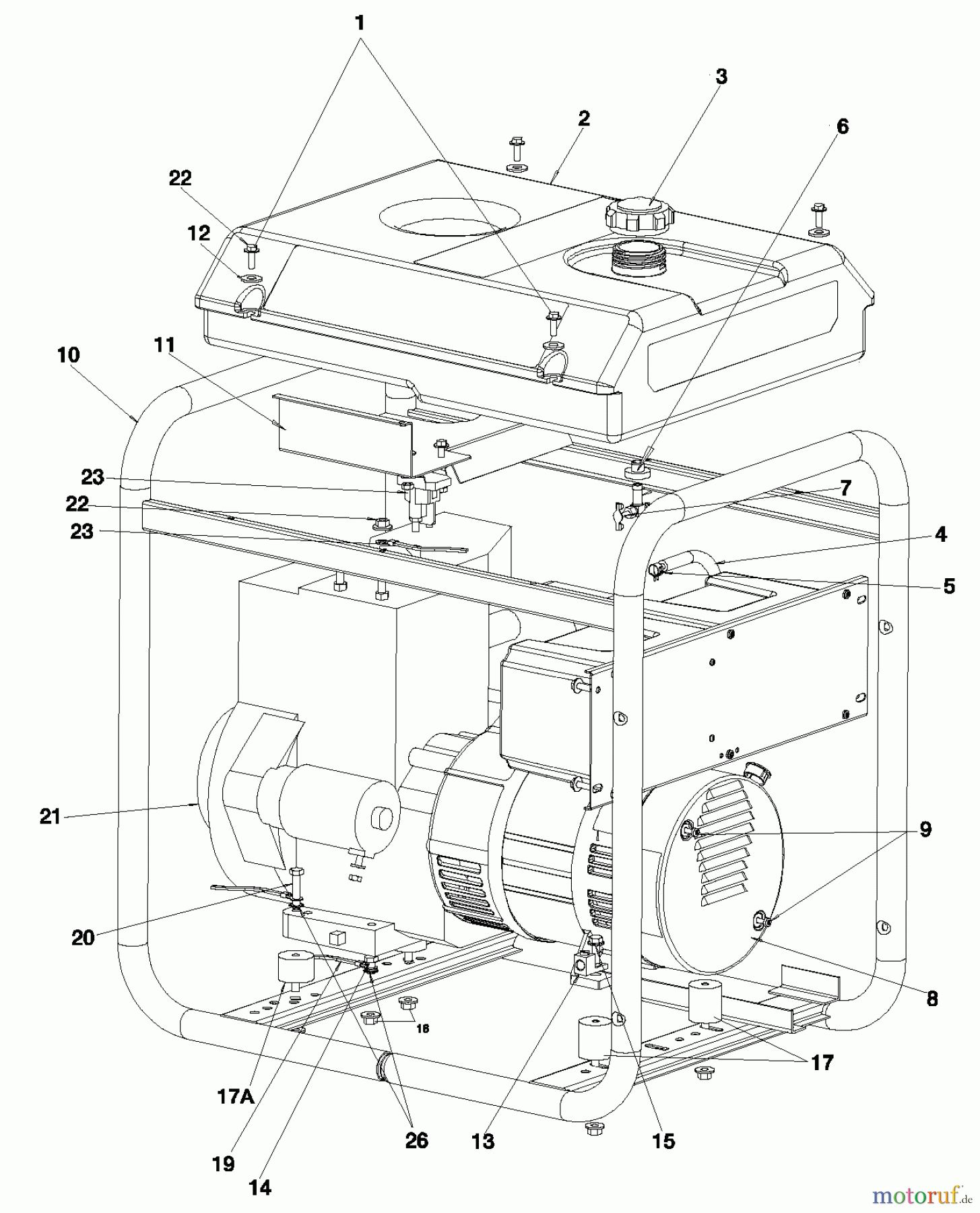 CRAFTSMAN Divers G 5800W 11HP B&S 919-67958 Seite 1