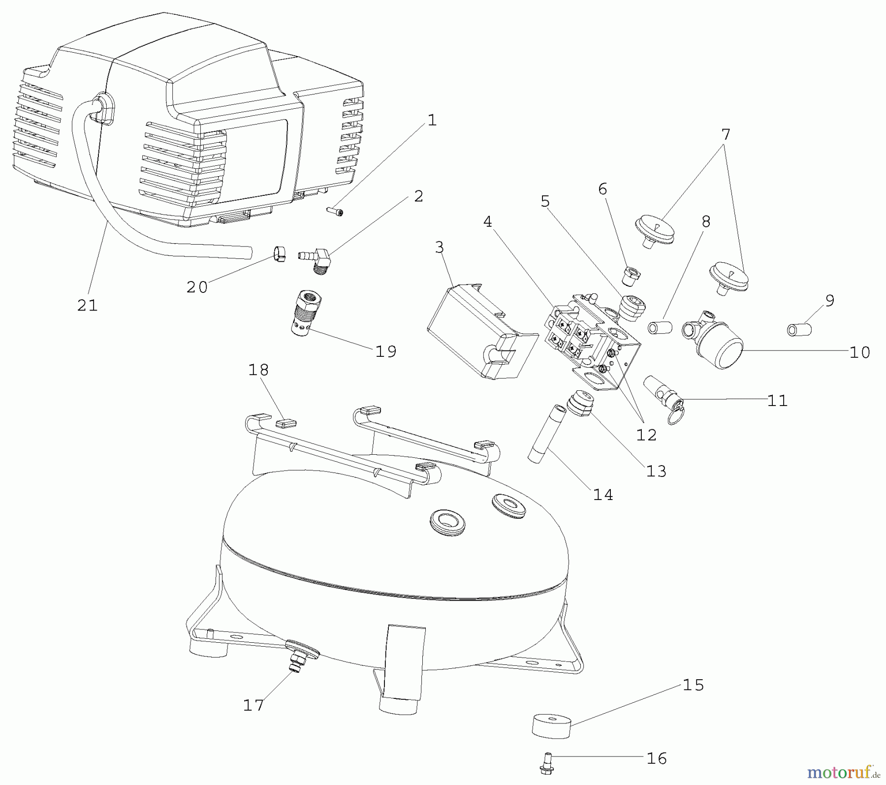 OEM Black und Decker Divers A 2.0HP 4G PC UM 1STG 120 PFA2X4-WK Seite 1
