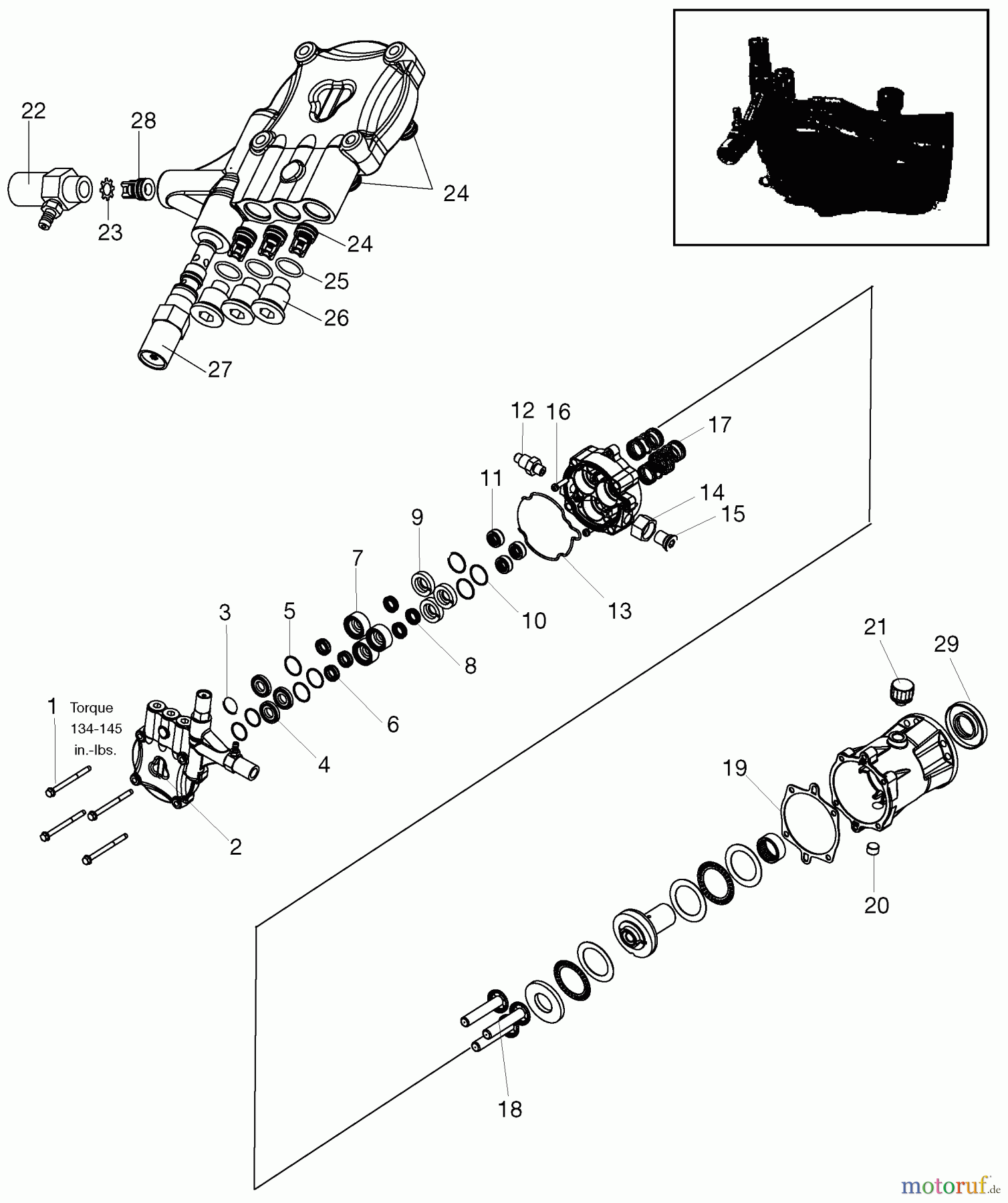 OEM Black und Decker Divers P 2200PSI 2.5GPM HONDA EXPH2225-HD Seite 1