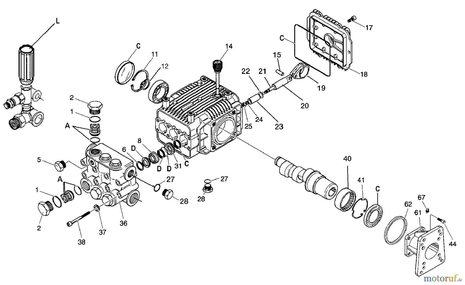 OEM Black und Decker Divers P 3000PSI 3.0GPM 9.0HP B& WGC3031 Seite 3