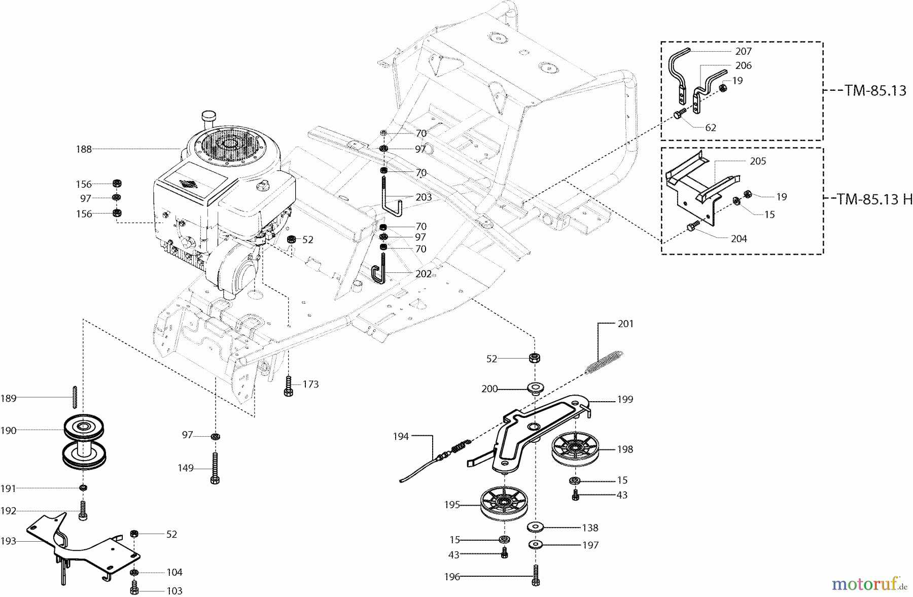 Dolmar Rasentraktoren TM-85.13 H TM-85.13 H (2003) 5 MOTOR