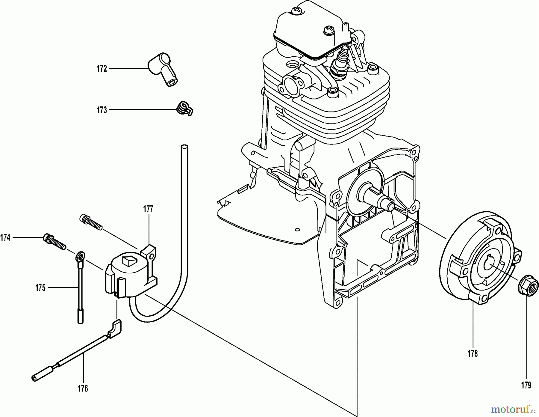Dolmar Blasgeräte Benzin PB-7600.4 10 Zündung, Polrad
