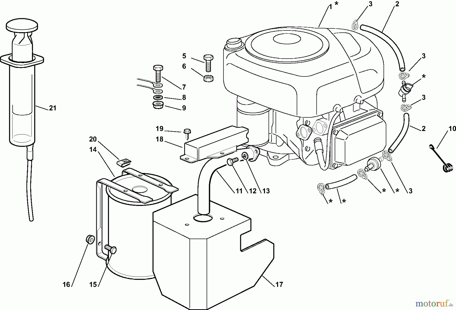  Dolmar Rasentraktoren RM7213H RM-72.13 H (2008) 5  Motor